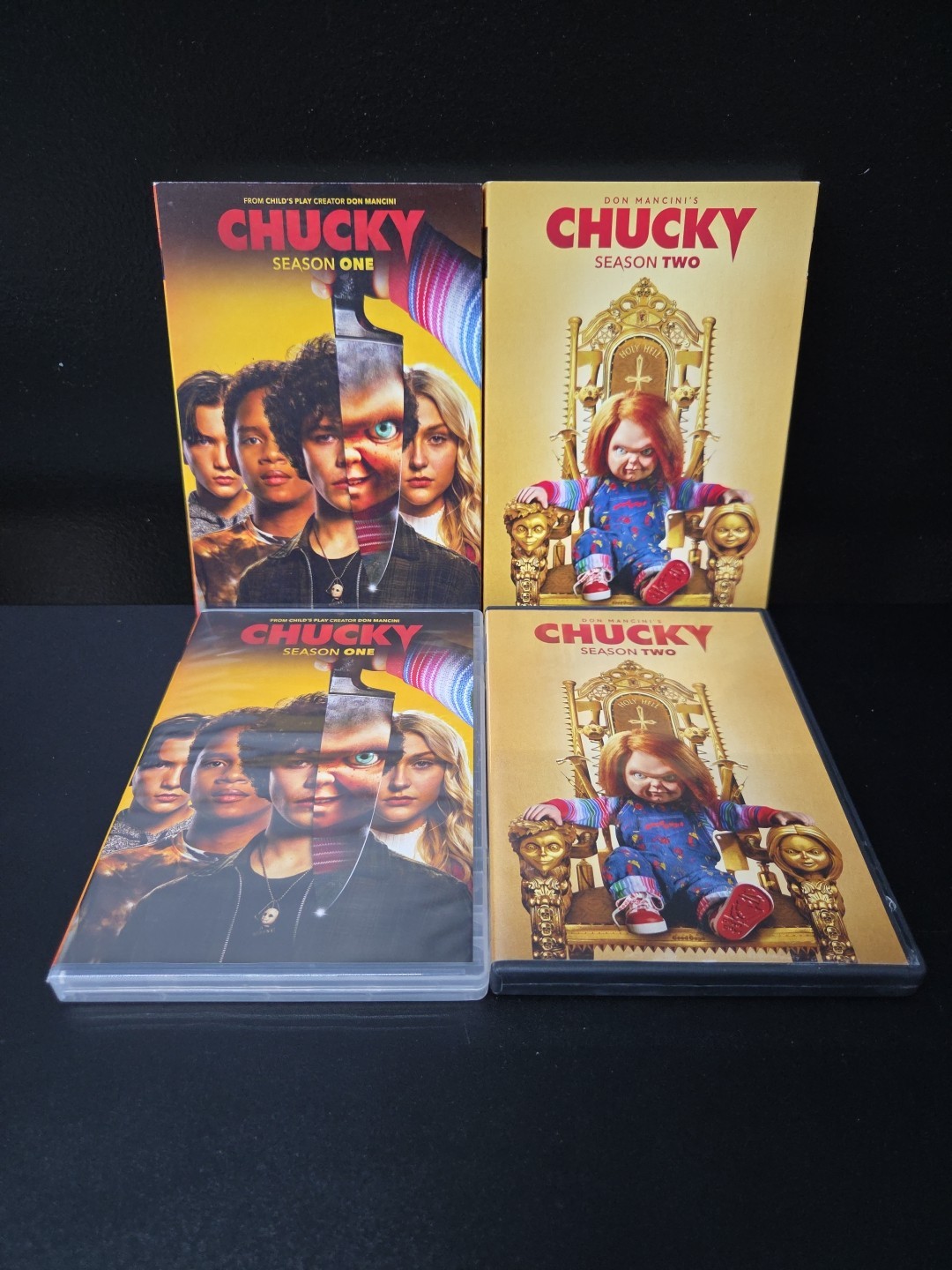Don Mancini’s Chucky Season 1 & 2 Dvd Lot W/Slipcovers EX SYFY/USA