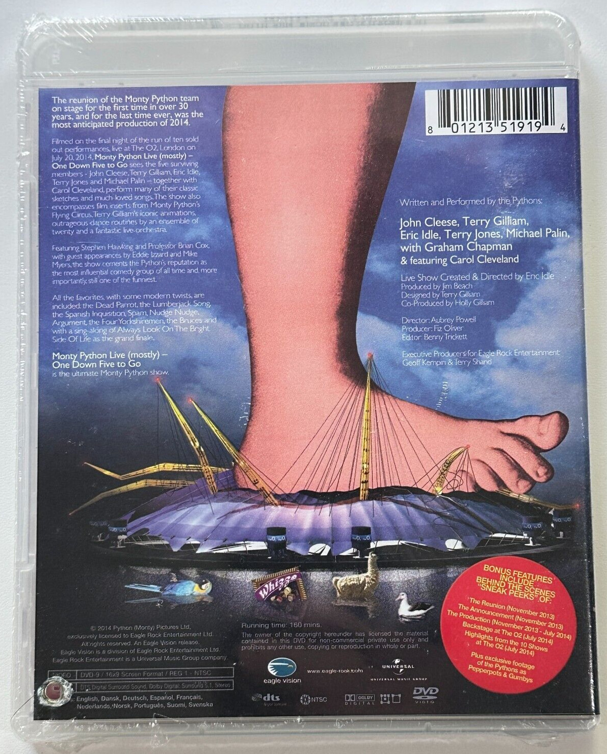 Monty Python Live (Mostly): One Down Five to Go (DVD, 2014) New & Sealed!