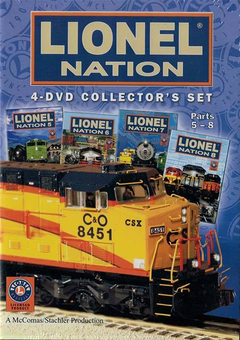 Lionel Nation 4-DVD Collectors Set Parts 5-8 NEW Postwar & modern layouts 4+ hrs