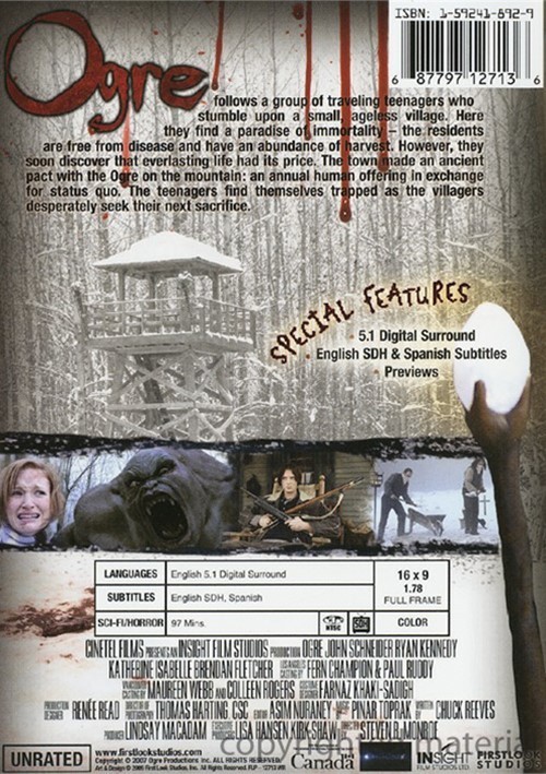 Ogre (DVD, 2009, Unrated) Rare, OOP, Katherine Isabelle, Brendan Fletcher