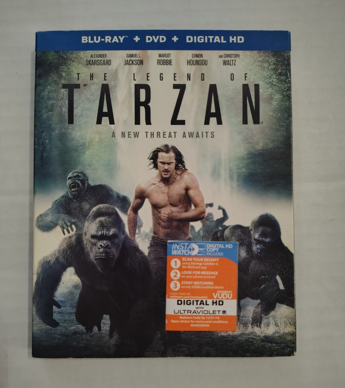 The Legend of Tarzan (Blu-ray/DVD, 2016) PG-13 110 min + Digital Copy UV