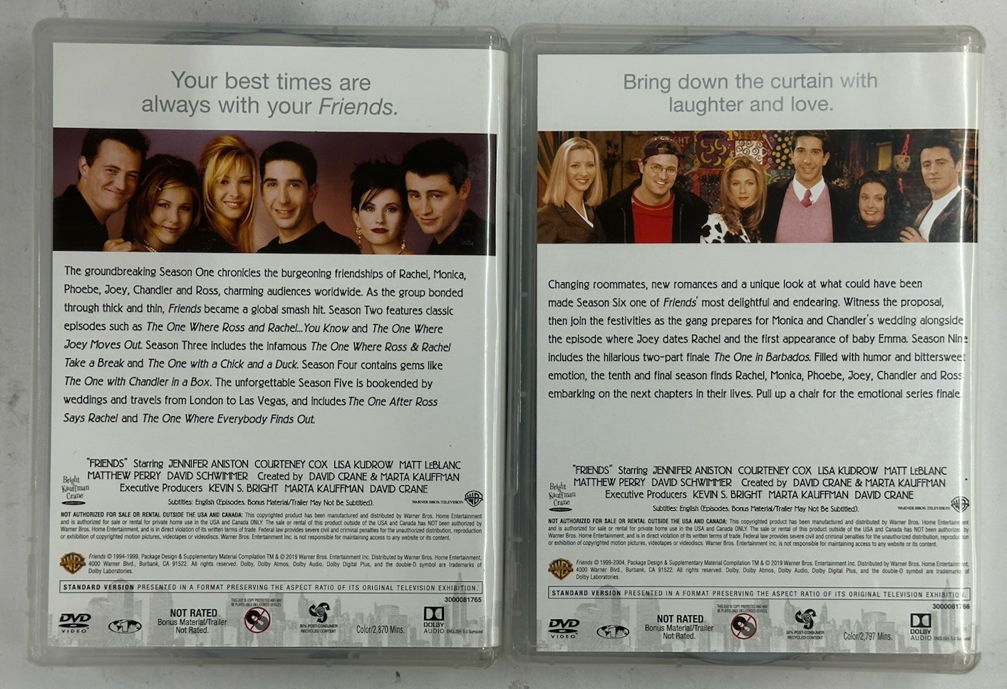 Friends: The Complete Series DVD Collection Season 1-10 DVD 25TH ANNIVERSARY SET