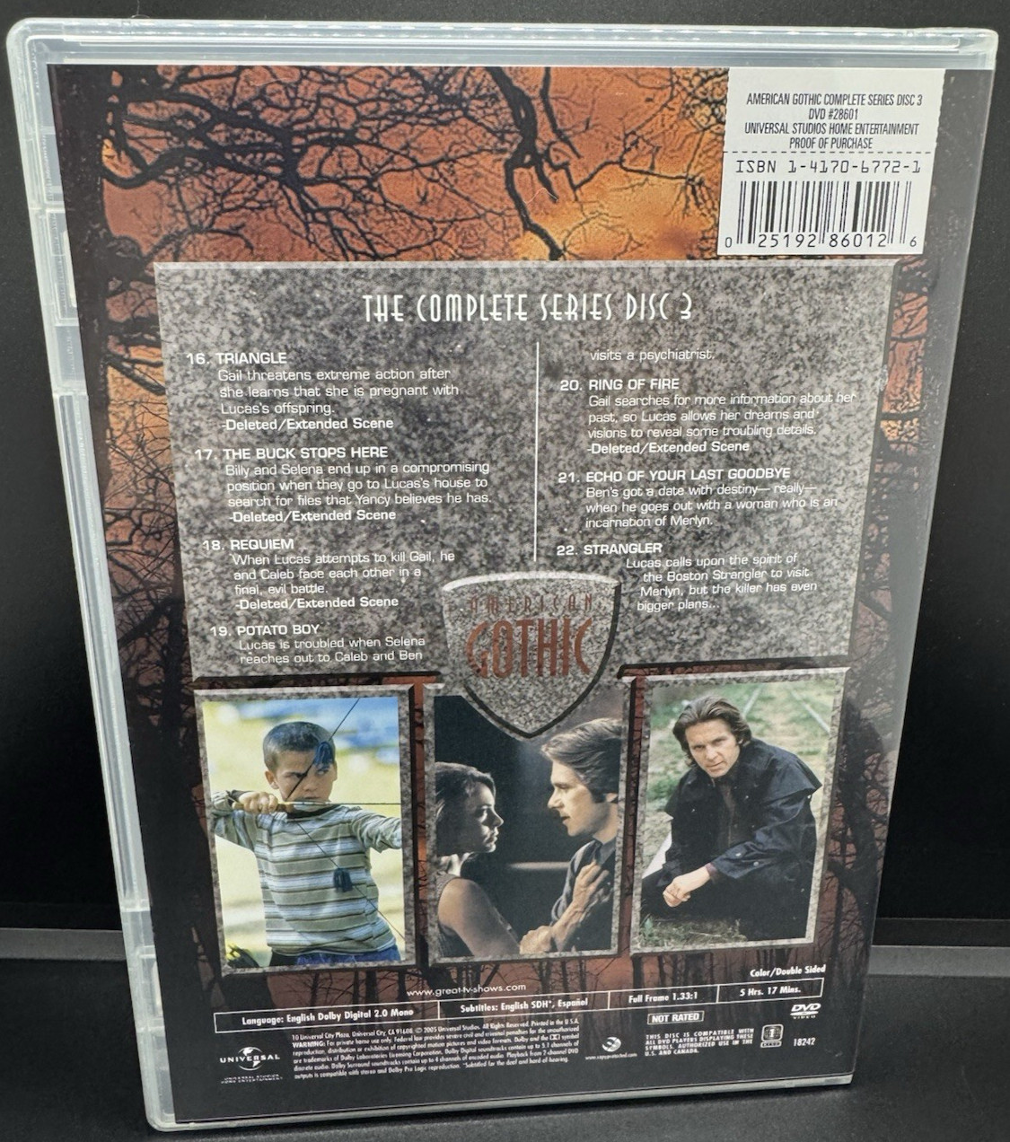 Replacement Disc #3 ONLY – American Gothic: The Complete Series (1995) DVD, 2005
