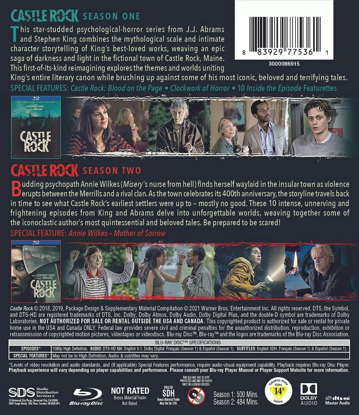Castle Rock The Complete Series Blu-ray NEW