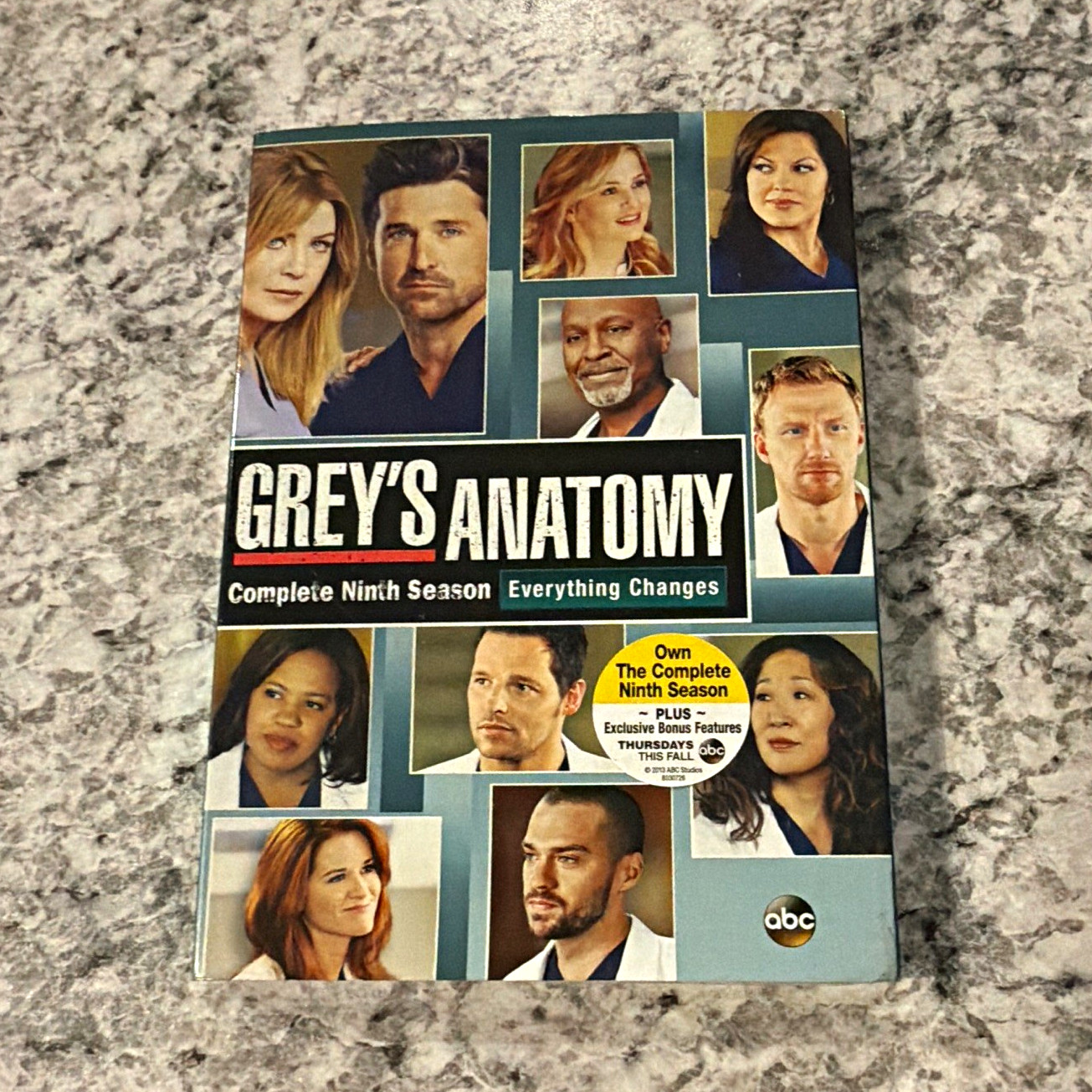 SEALED Grey’s Anatomy Complete Ninth Season DVD NTSC Widescreen ABC (2013)