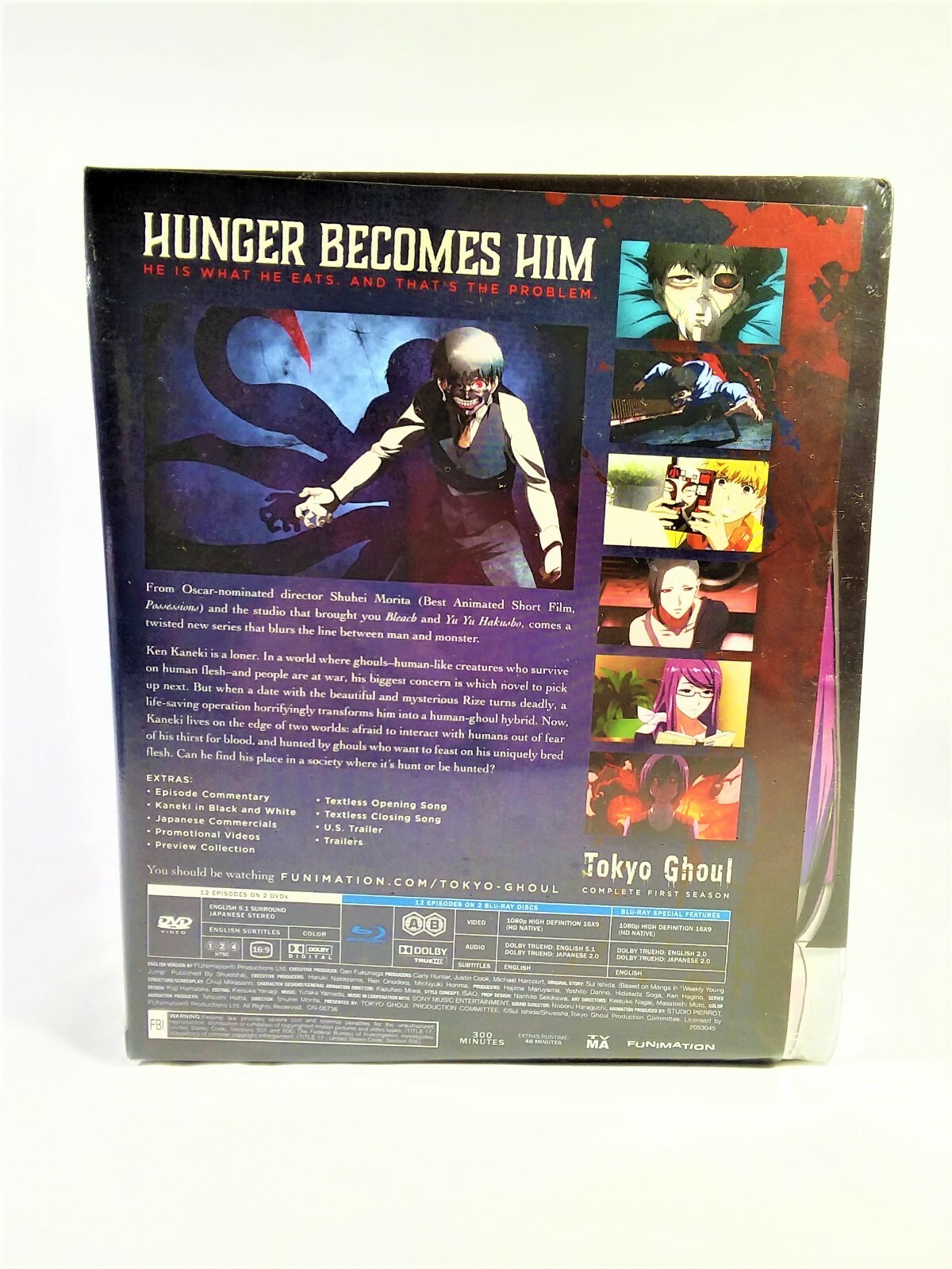 Tokyo Ghoul Season 1 Collector’s Edition (Blu-ray/DVD, 2016, 2-Disc Set)