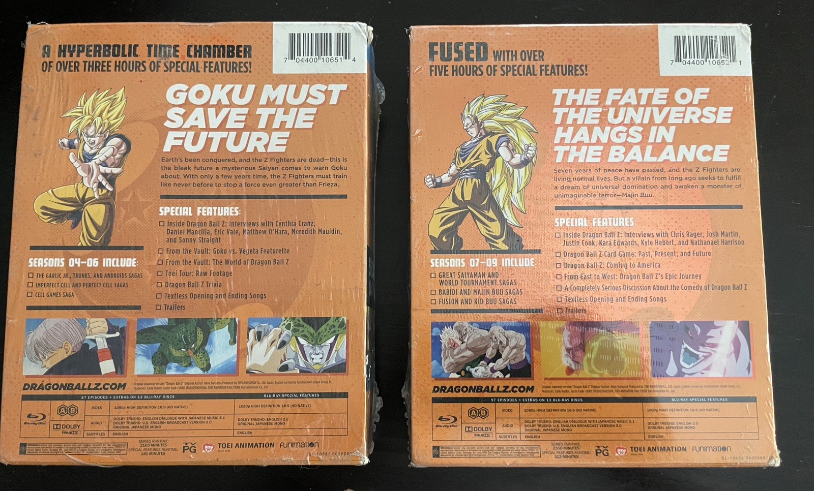 Dragon Ball Z: Seasons 4-6 & 7-9 Episodes 108-194 & 195-291 (Blu-Ray) SEALED NEW