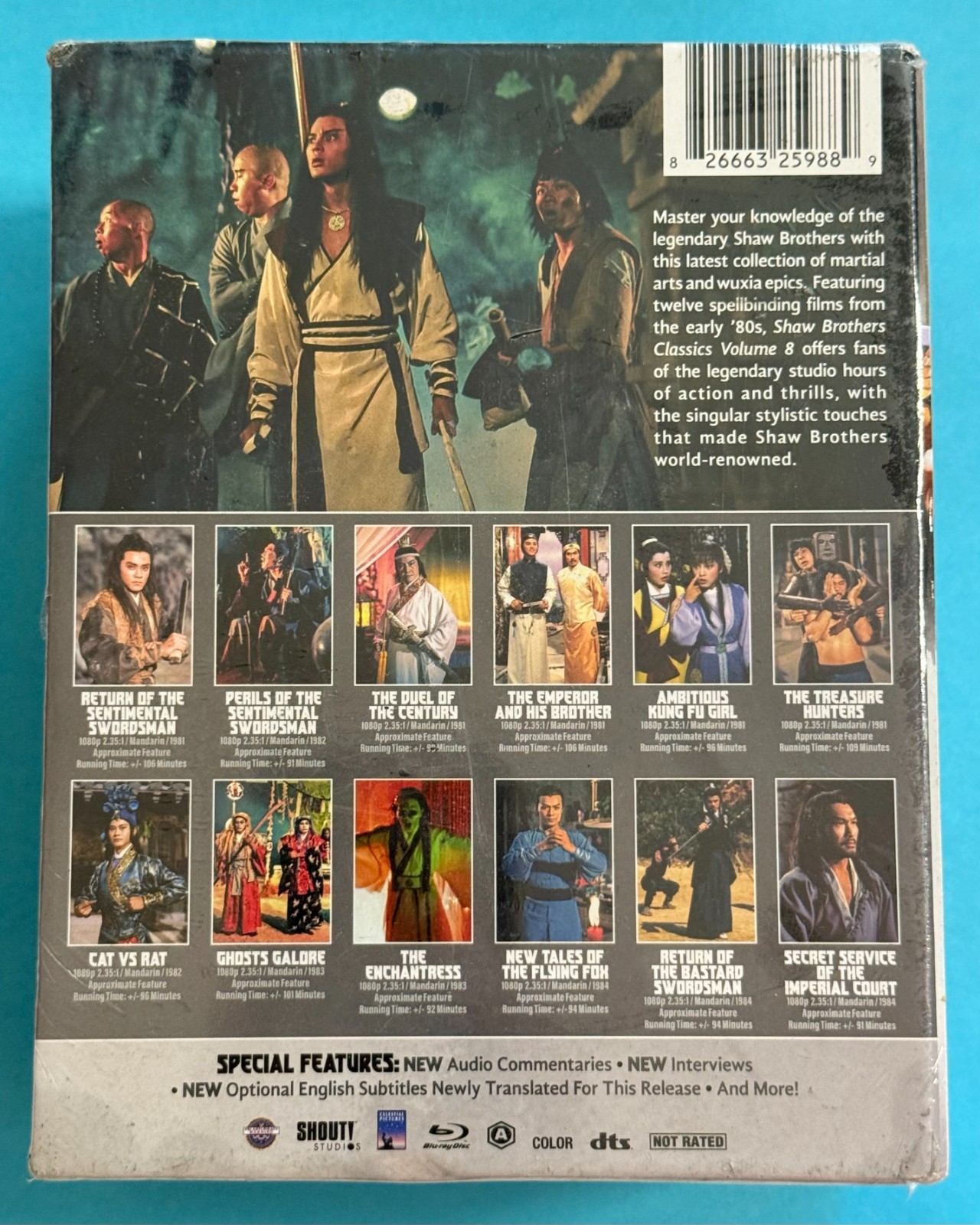 Shaw Brothers Classics Volume 8 Blu Ray U.S. Release BRAND NEW SEALED Shout