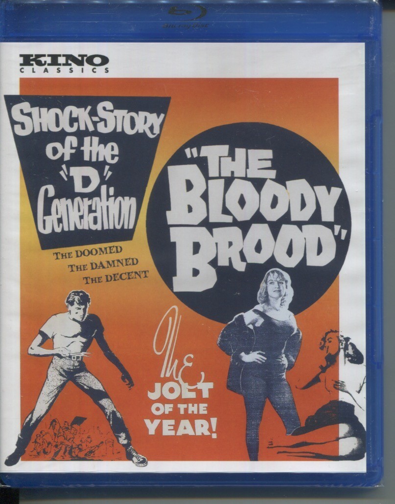 THE BLOODY BROOD- Blu-ray Crime Movie 1959 Kino Lorber Classic NEW Peter Falk