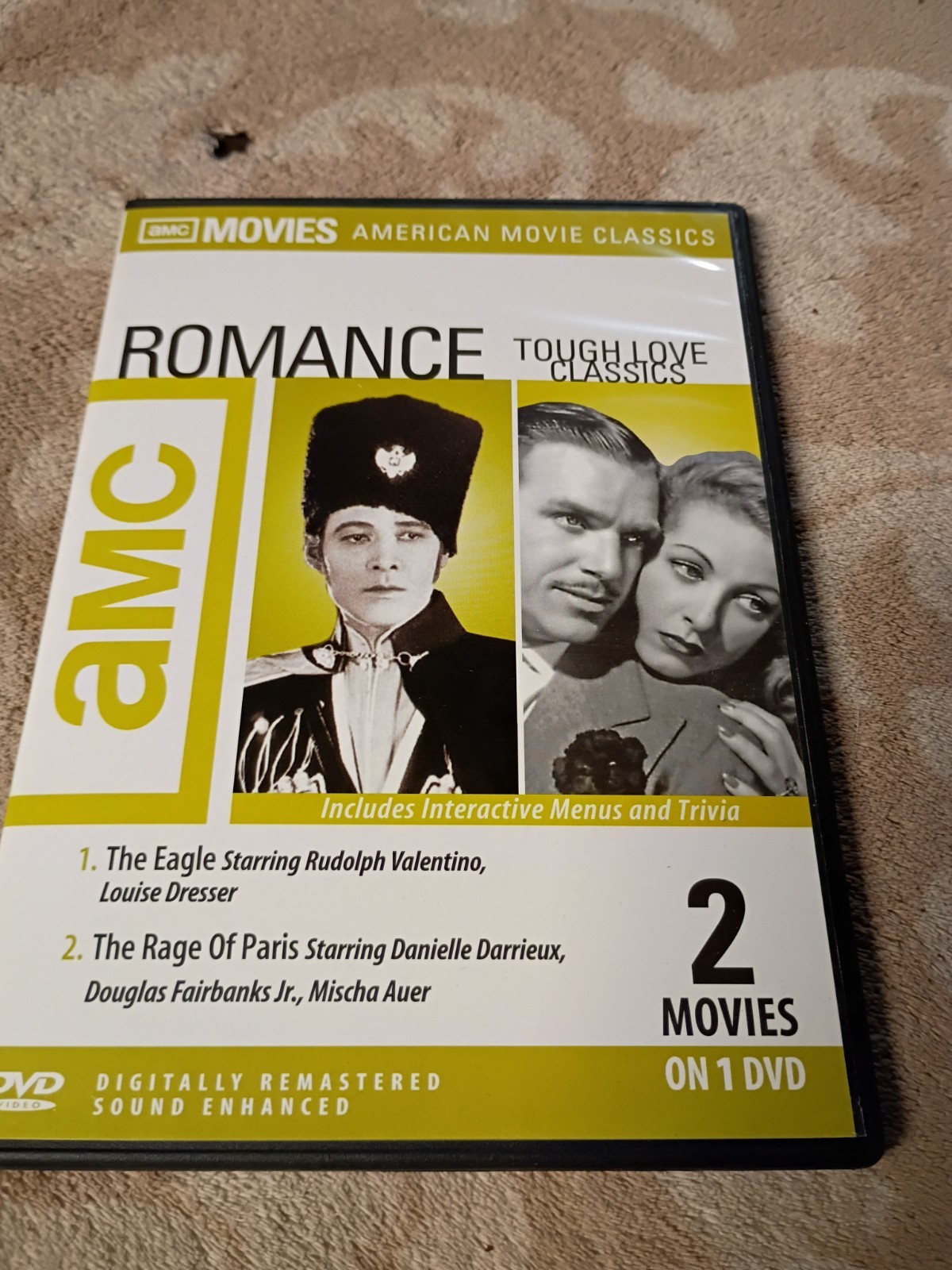 Amc Movies Romance Tough Love Classics DVD the Eagle Rage of Paris