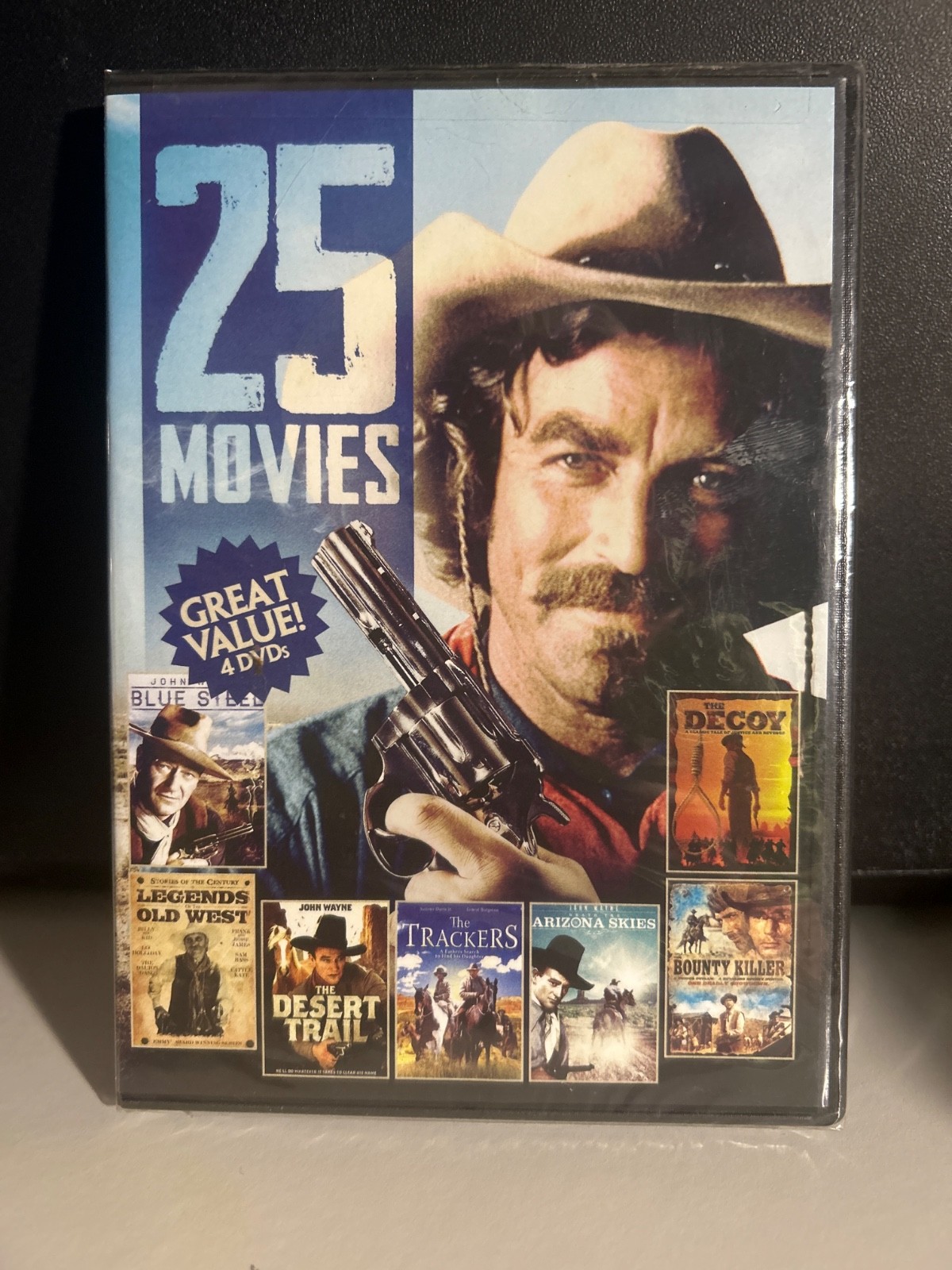 25 Movie Westerns (4-DVD set) .…..,…….BRAND NEW & SEALED!