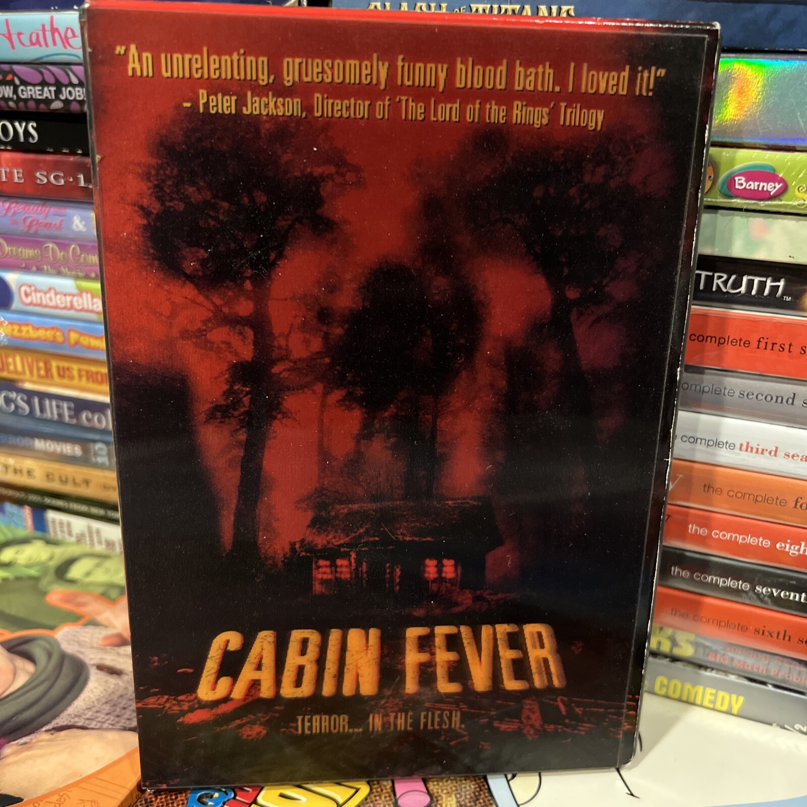 Cabin Fever 2002 DVD Lenticular Sleeve Bloody Horror Flesh Eating Virus Eli Roth