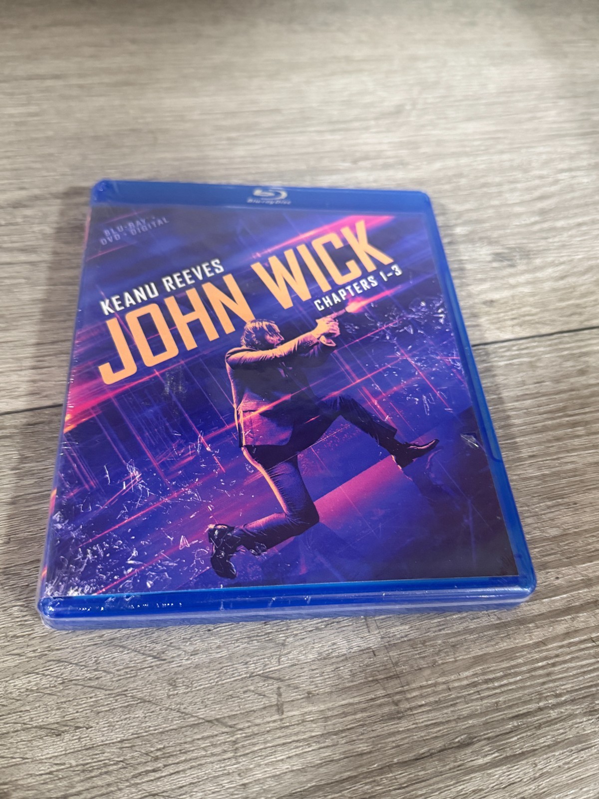John Wick: Chapters 1-3 (Blu-ray + DVD + Digital) Keanu Reeves Action Movie NEW