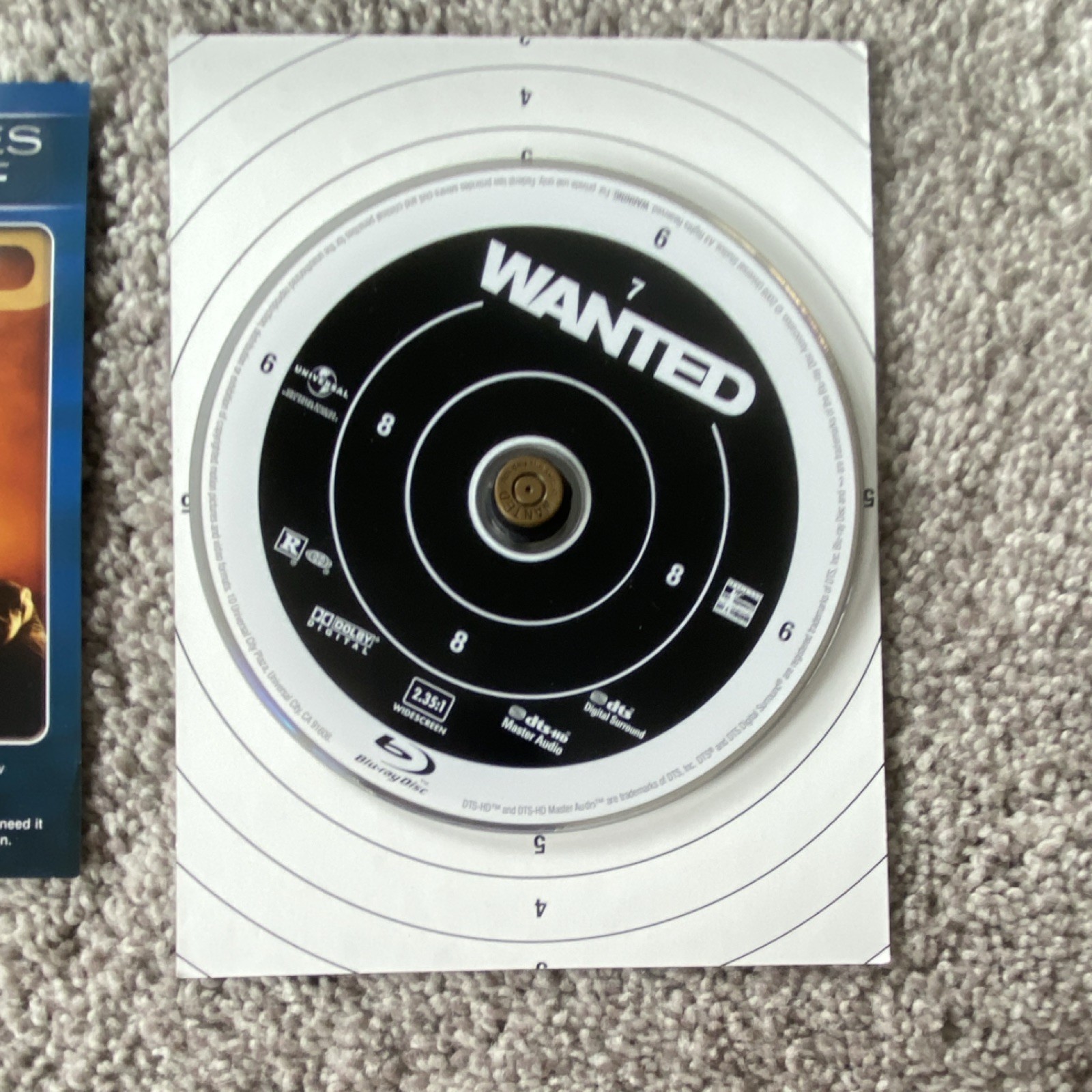 UNIVERSAL STUDIOS Wanted Blu-ray Collector’s Edition Book Included