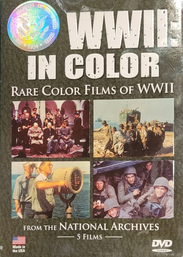 WWII In Color : 5 Rare Color Films of WWII U.S.A. Archives (DVD:2008) 140 Min