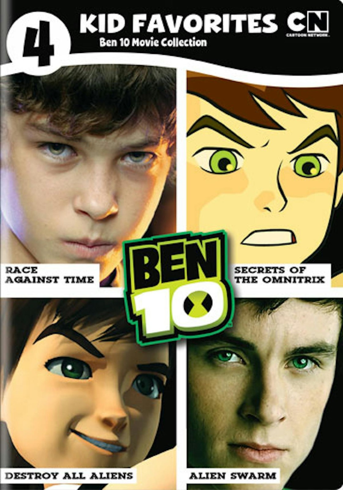 4 Kid Favorites Cartoon Network Classic Ben 10 Movies DVD NEW