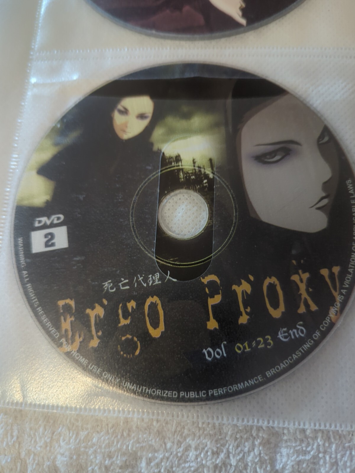 Lot Of 8 Ergo Proxy, Anime DVDs, Pre-owned VG Condition,As Pictured No Box
