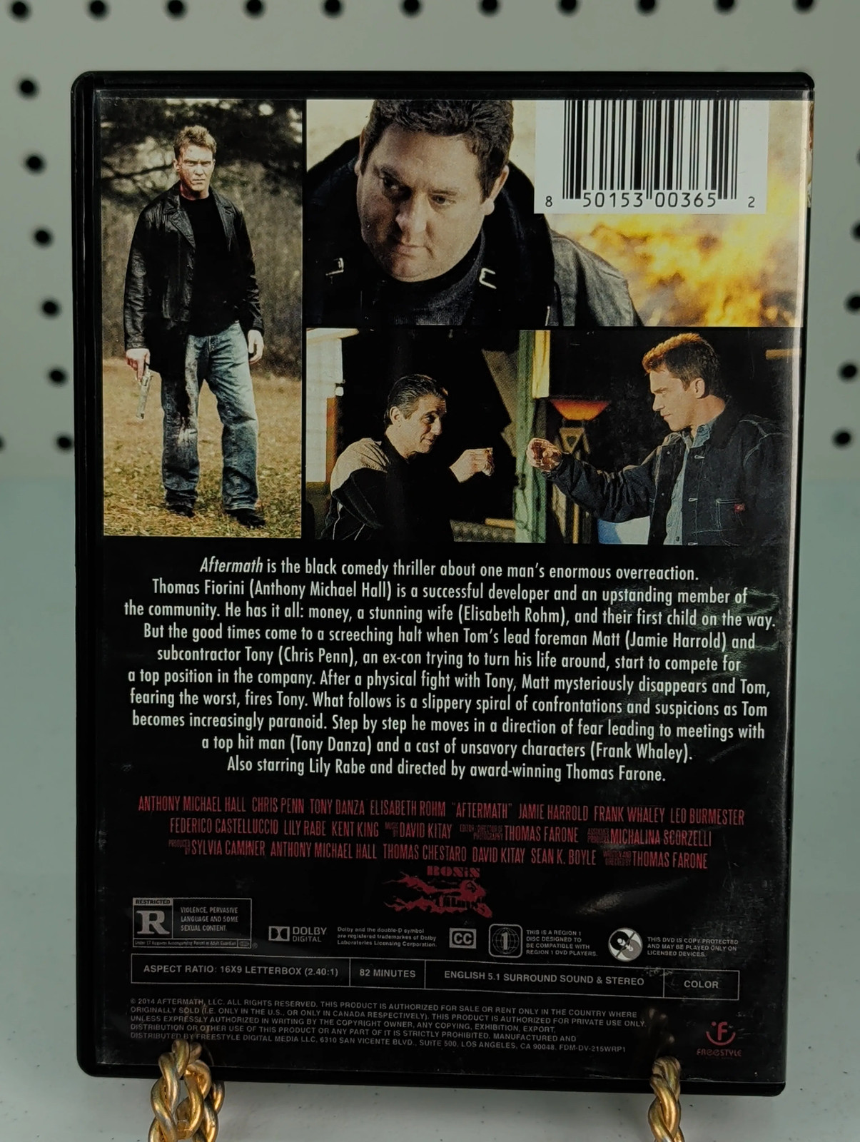 Aftermath (2015) DVD Very Good Anthony Michael Hall Free Shipping Crime Thriller