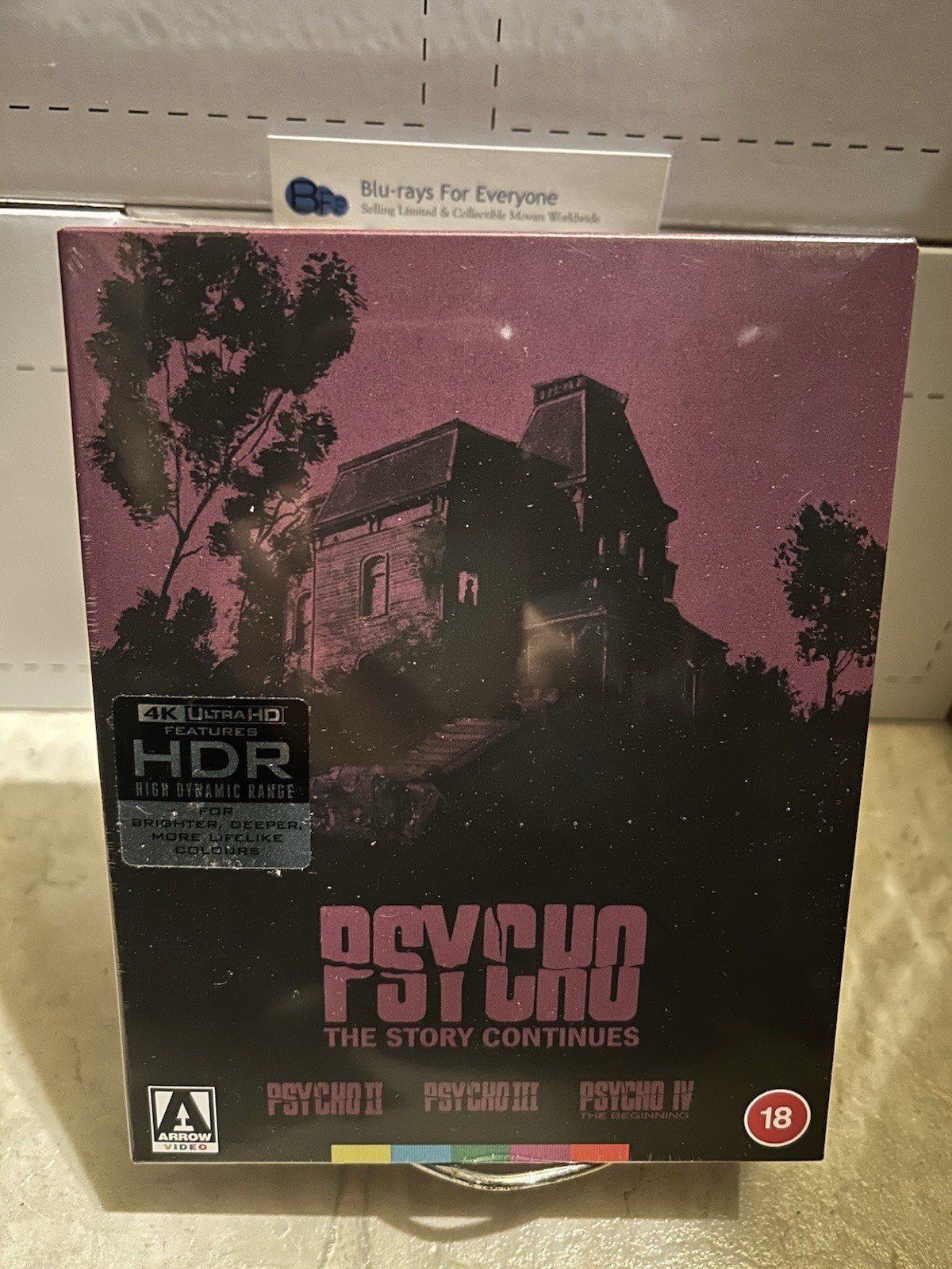 Psycho The Story Continues 4K Blu-ray Arrow II III IV (UK)[1983-1990] ShpNextDay