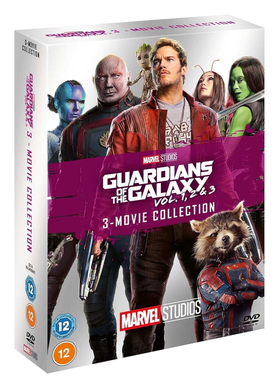 Marvel Studios The Guardians of the Galaxy Vol 1, 2 & 3 (DVD)
