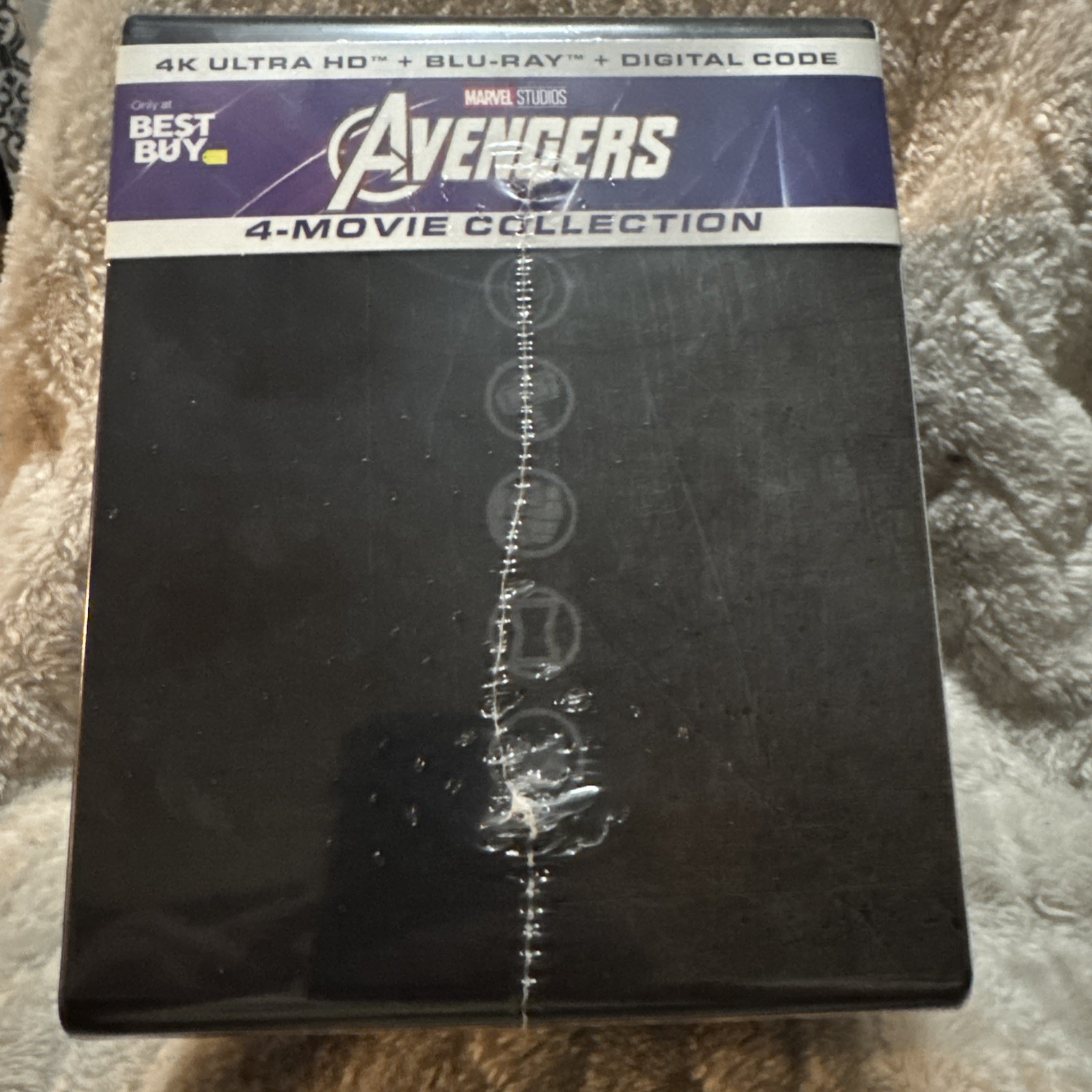 Avengers Steelbook 4k Ultra HD + Blu-Ray + Digital 4-Movie Collection New