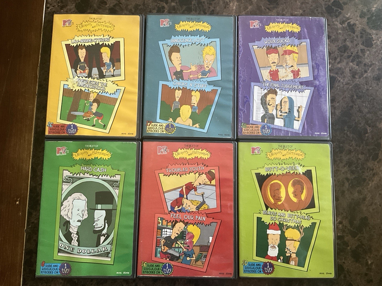 MTV Beavis and Butt-Head The Best Of DVD Lot Complete Series Set Of 6 Time Life.