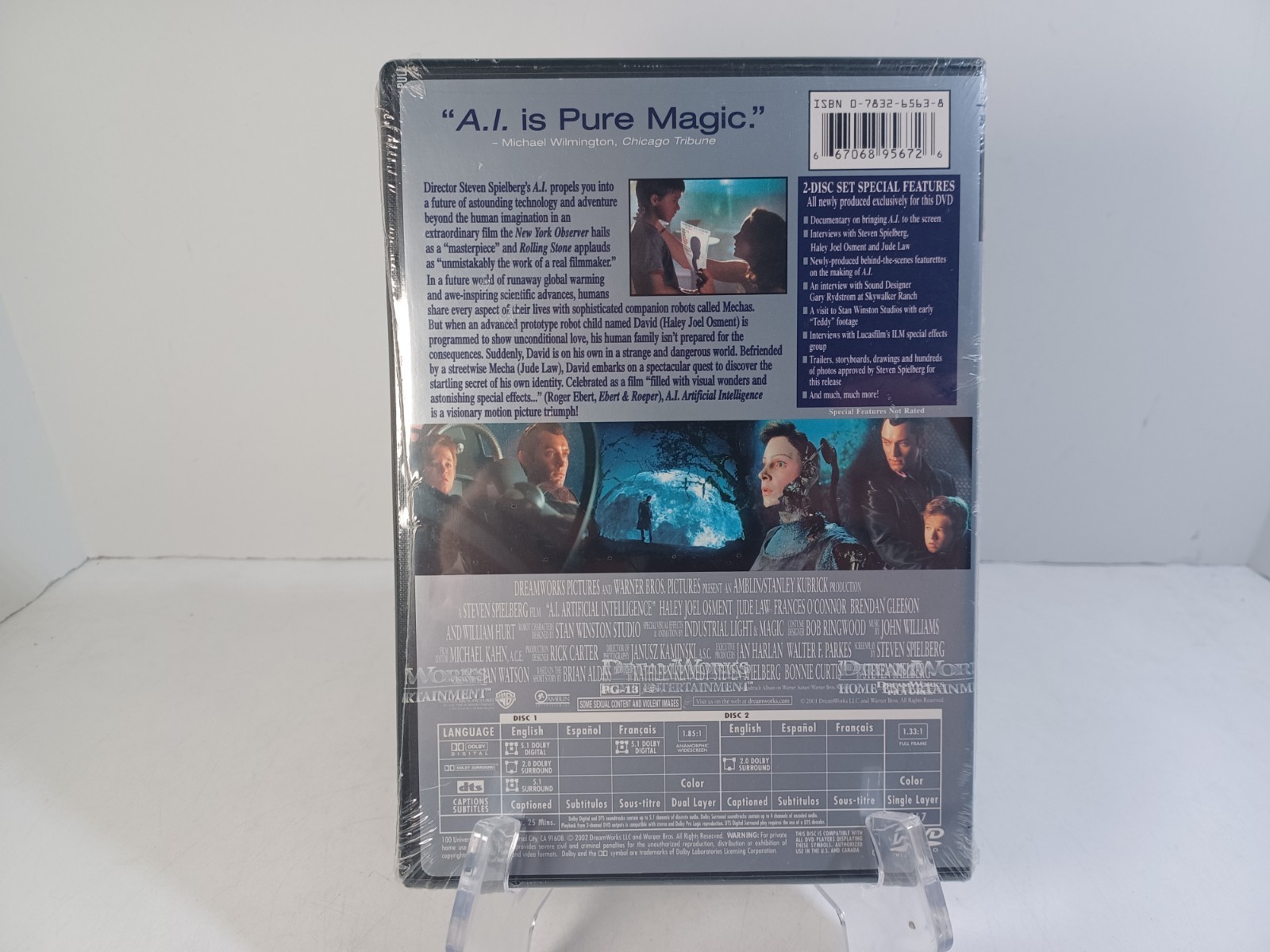 AI Artificial Intelligence DVD 2 Disc Special Steven Spielberg New Sealed