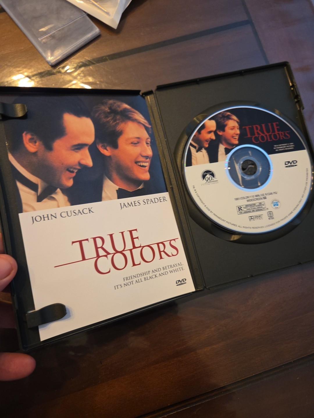 True Colors DVD Starring John Cusack, James Spader Paramount