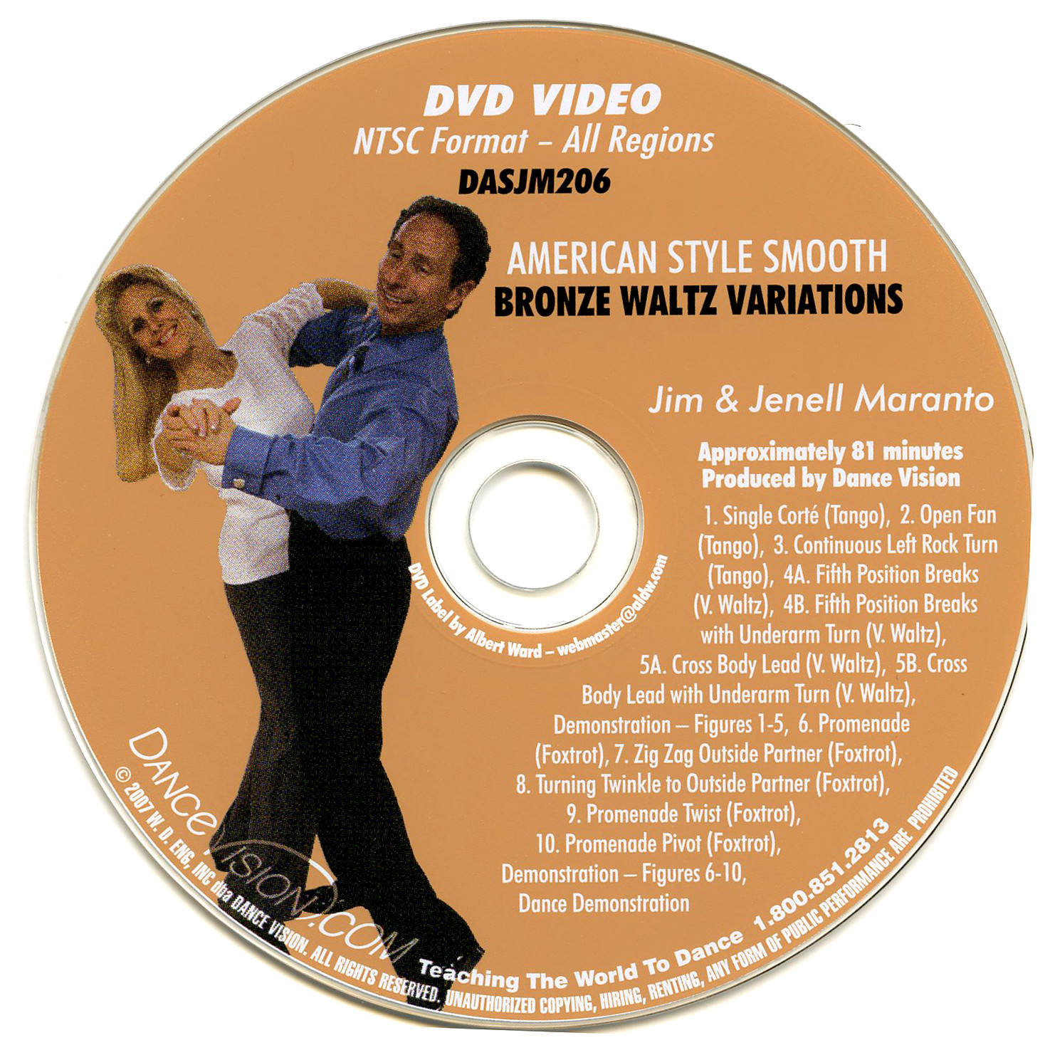 Waltz Variations, Bronze, Dance Vision DVD, DASJM206