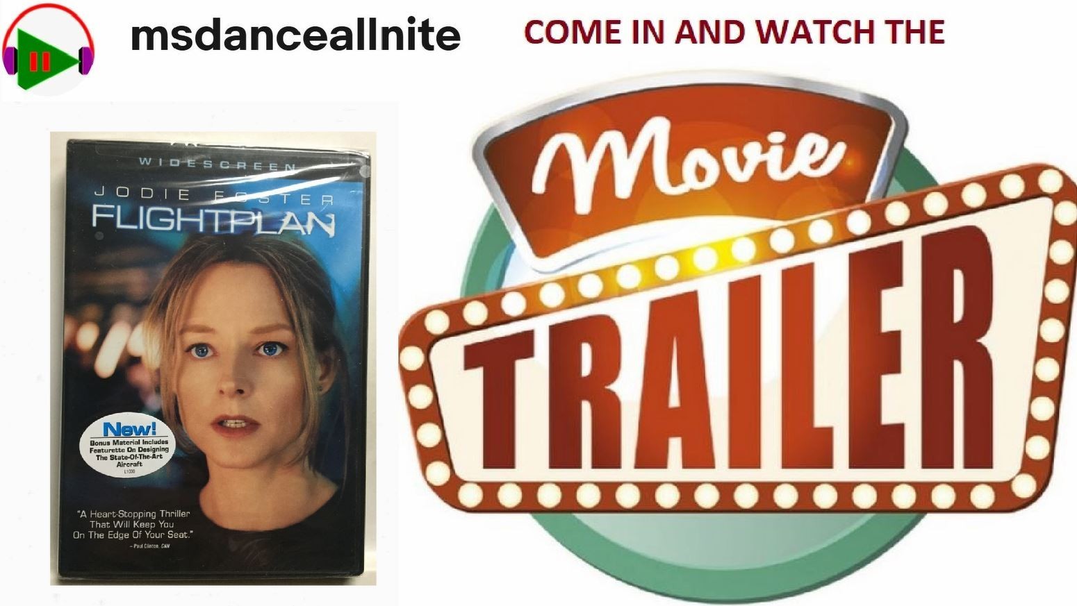 Flightplan [2005] (DVD,2006,Widescreen) Jodie Foster, Brand New Factory Sealed!