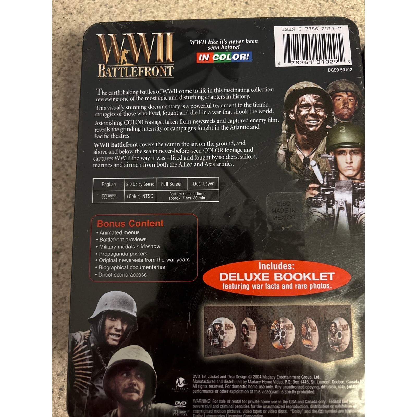 Lot (3)Military History DVD WWII Battlefront Vietnam War Century of Warfare Tins