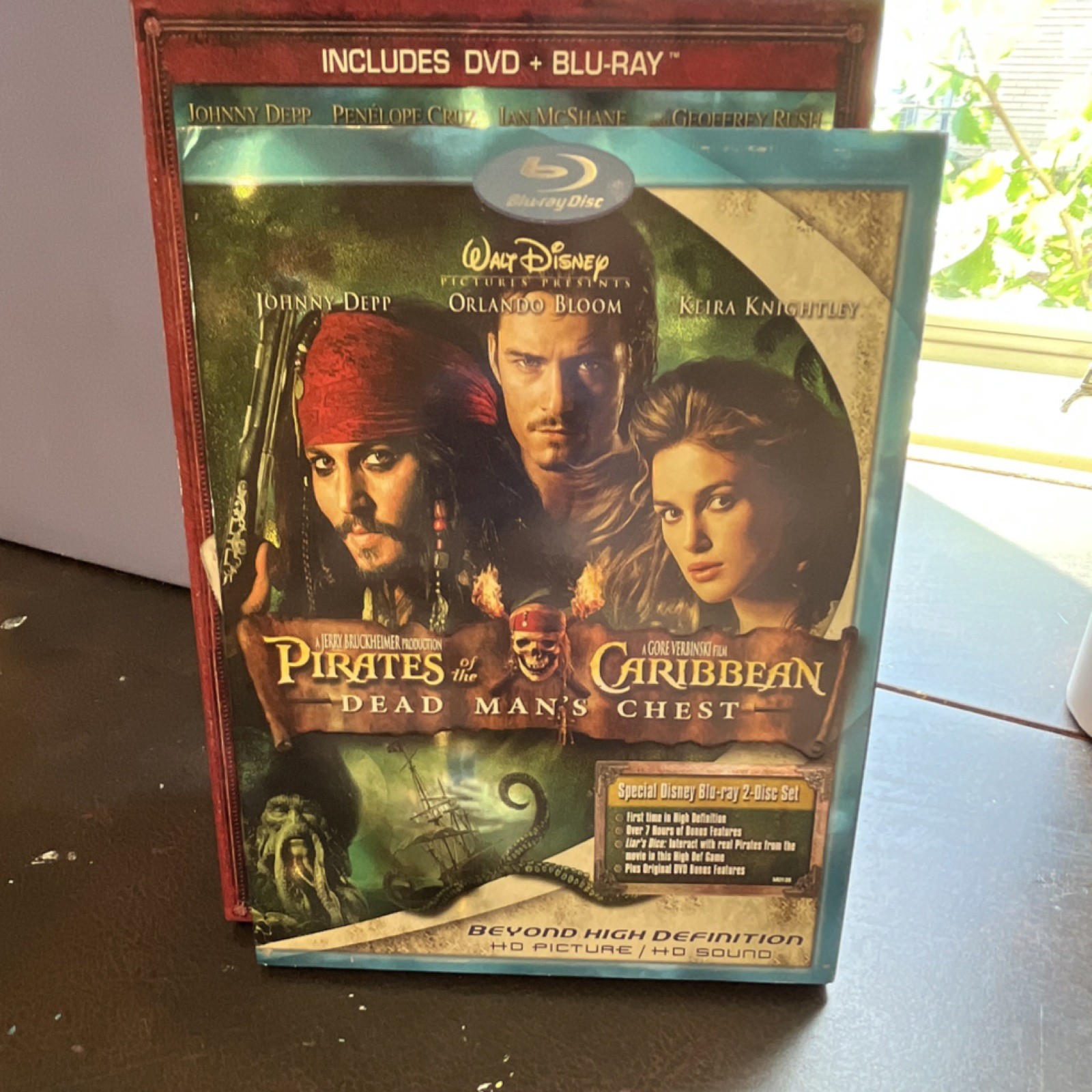 Disney Pirates of the Caribbean DVD Blu-ray Lot Johnny Depp Orlando Bloom
