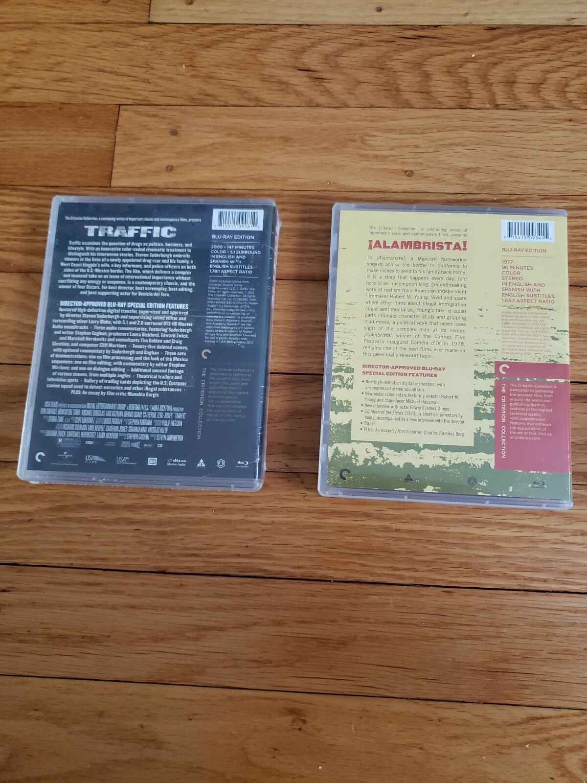 Criterion Lot of Mexico & US Award Winners Traffic Soderbergh & !Alambrista!