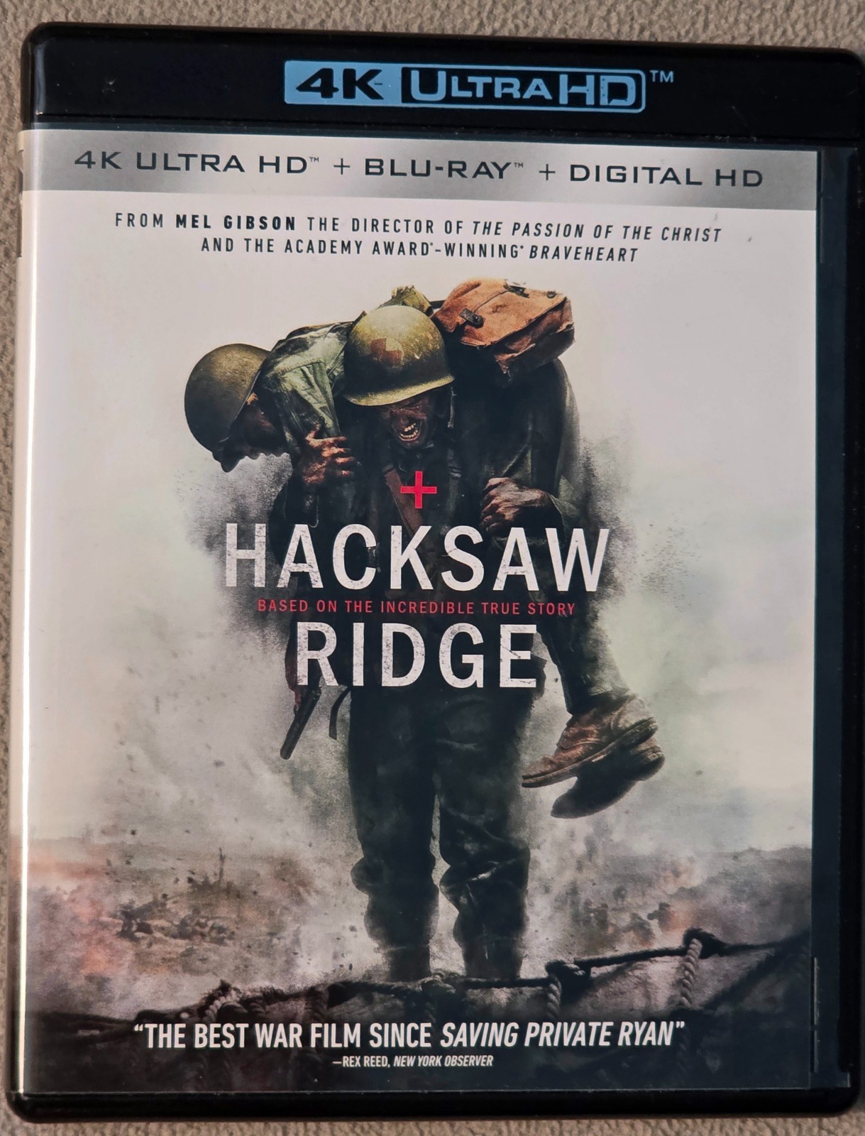 Hacksaw Ridge 4K Ultra HD & Blu-ray Region A US, Sam Worthington & Hugo Weaving
