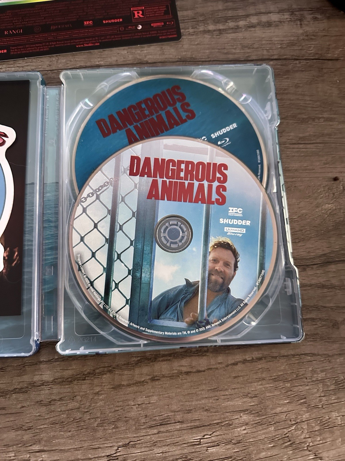 Shudder Dangerous Animals 4K UHD Blu-ray Steelbook HDR R 2025 Horror/Thriller