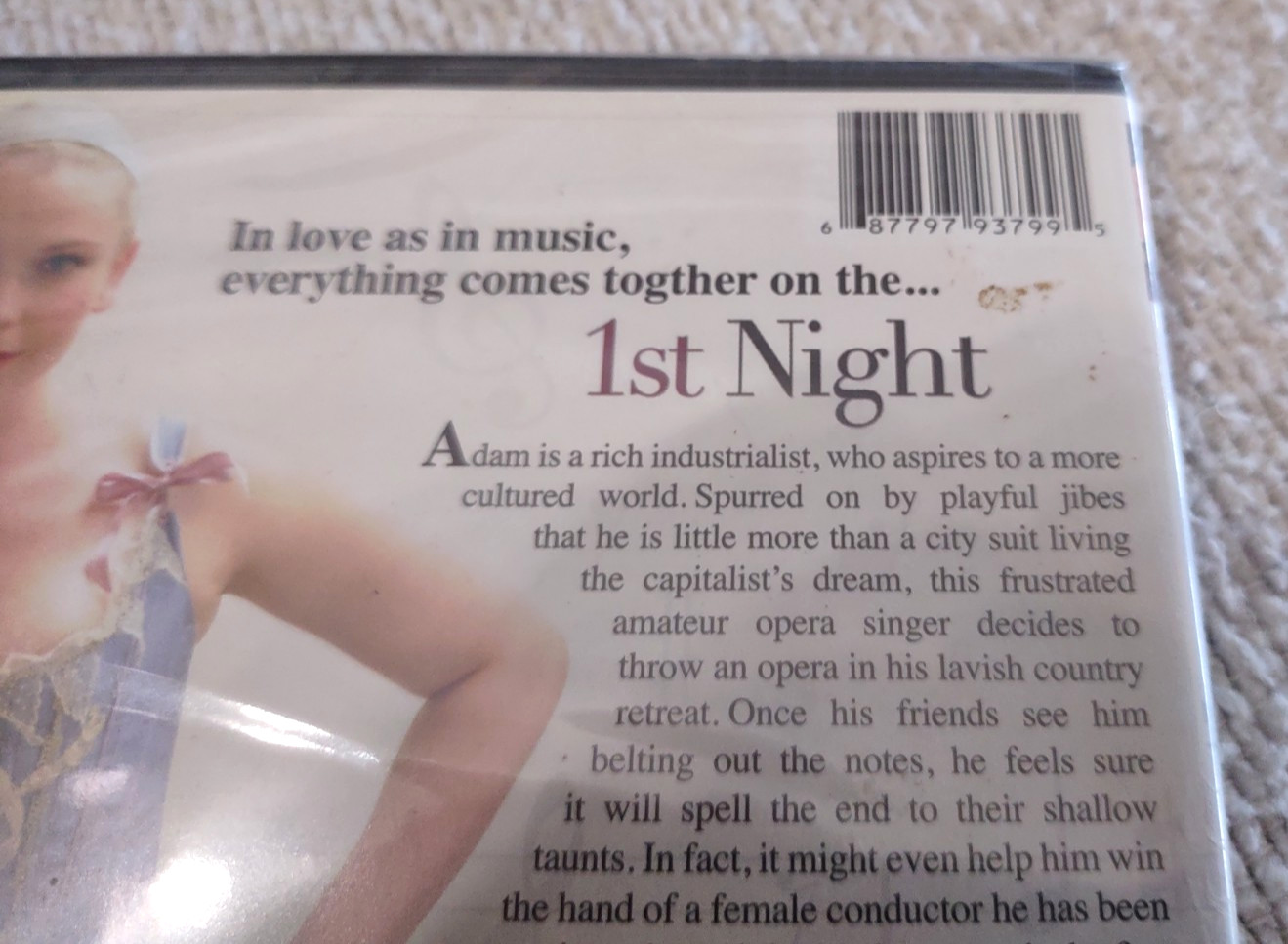 1st Night (DVD, 2013) Brand New Sealed Comedy Musical