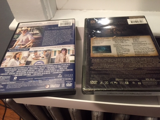 2 DVD Lot: Dallas Buyer Club (2014) Used & Fellowship of the Ring (2002) New
