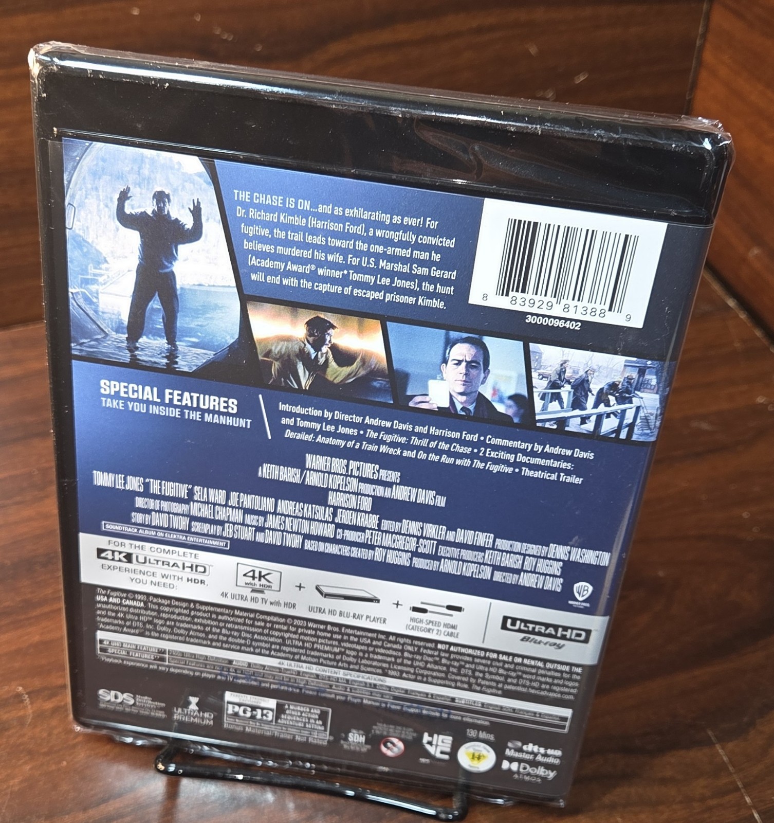The Fugitive 1993 (4K UHD) Brand NEW (Sealed)-Free Shipping with Tracking