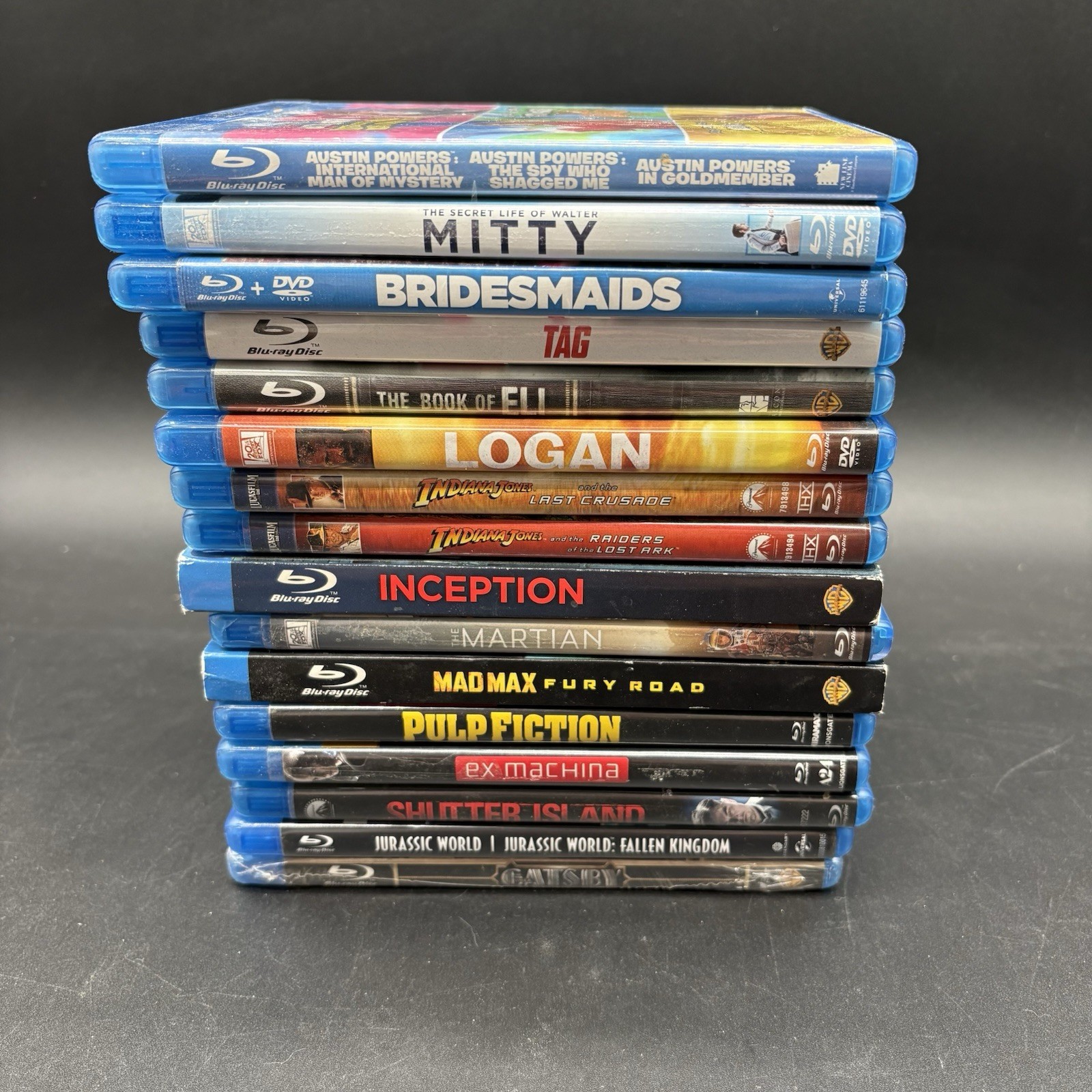 Lot of 16 Blu-ray Movies Bundle Austin Powers Inception Mad Max Pulp Fiction + M