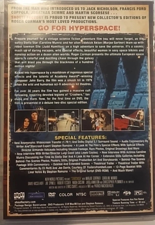 Forbidden World +Star Crash (Roger Cormens Cult Classic 2-Disc Sets) LikeNew f/s