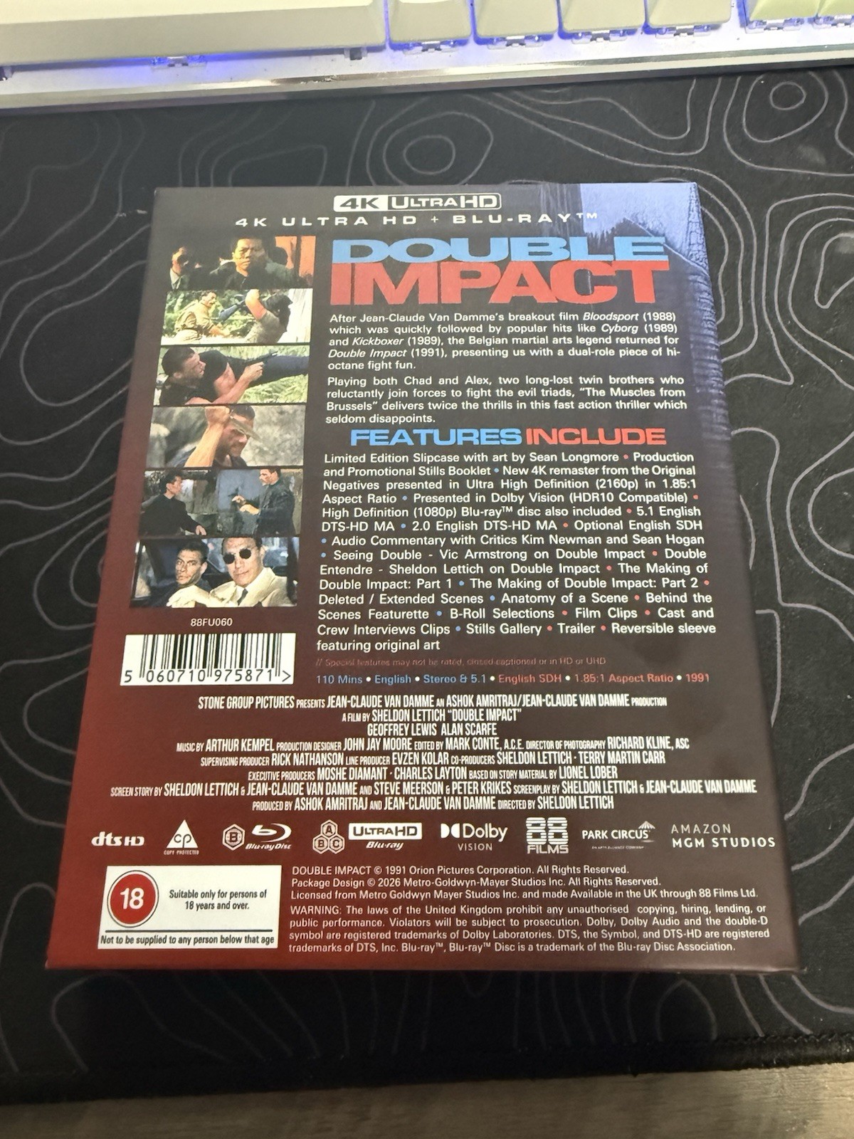 Double Impact 4K UHD & Blu-ray with Rigid Slipcase – 88 Films UK Import