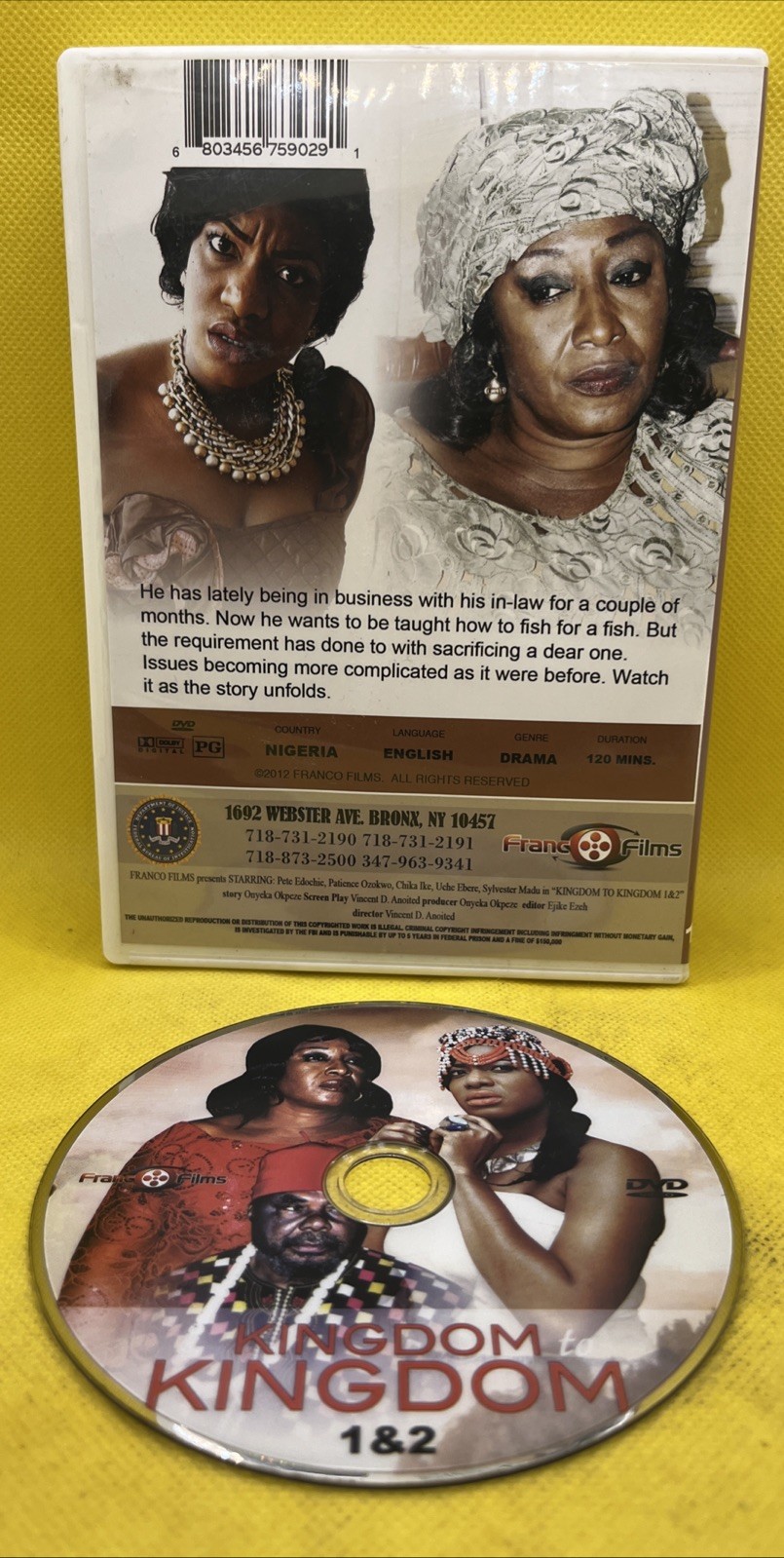 Kingdom to Kingdom Parts 1 & 2 (DVD, 2012, Holyclip Productions, Nigerian)