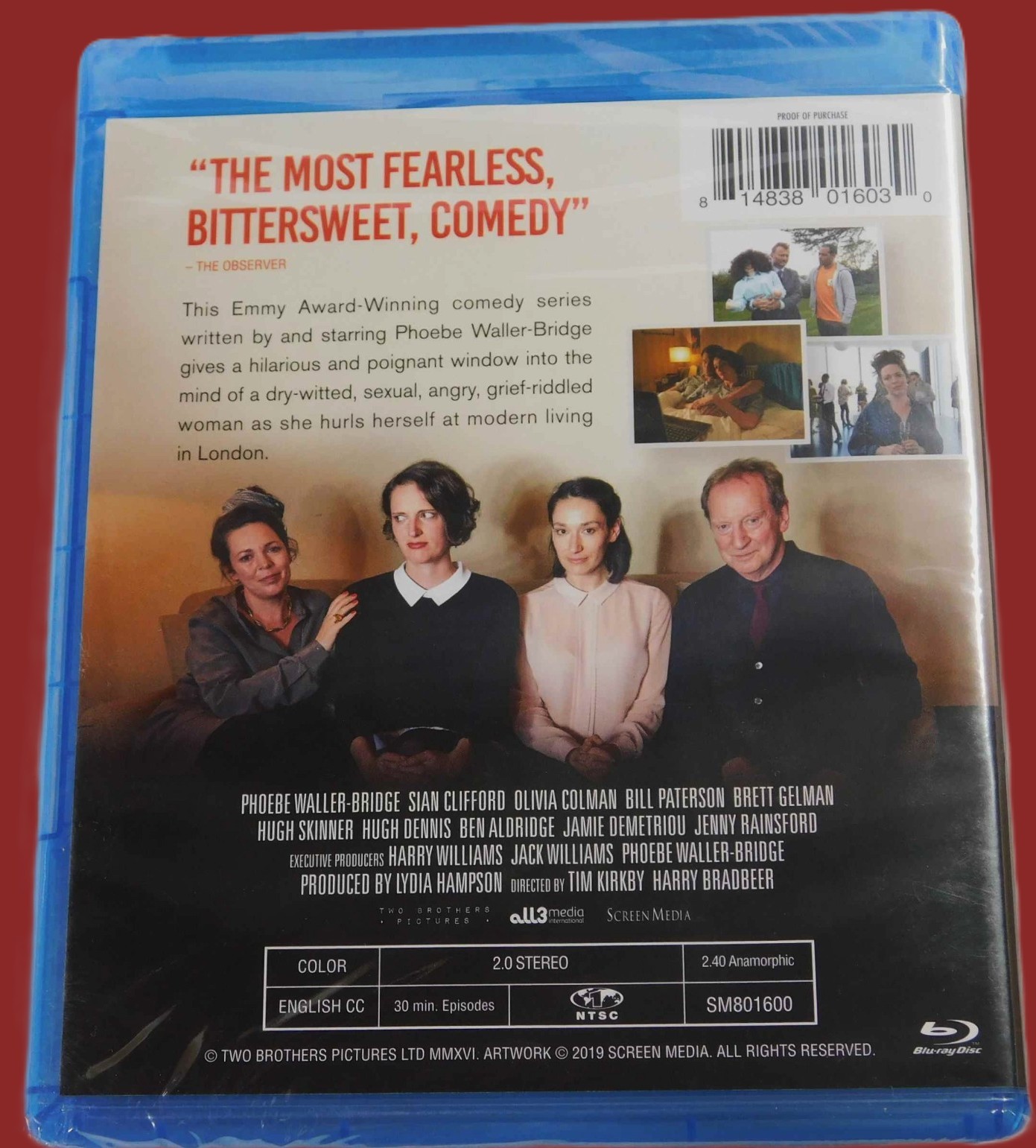 NEW RARE OOP PHOEBE WALLER-BRIDGES FLEABAG FIRST 1ST SEASON ONE TV BLU RAY 2016