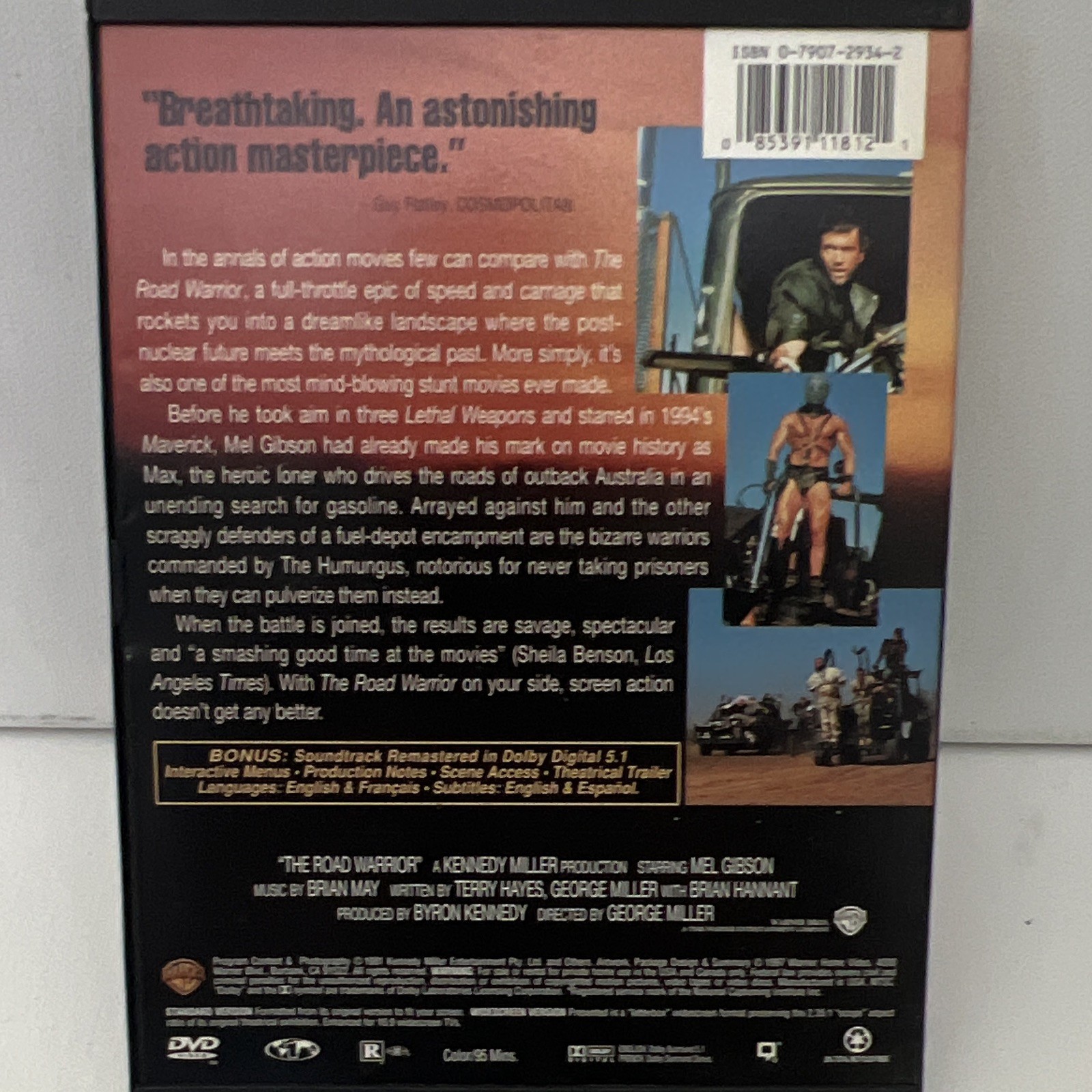 The Road Warrior DVD – Mel Gibson, George Miller, Action, Subtitles, R