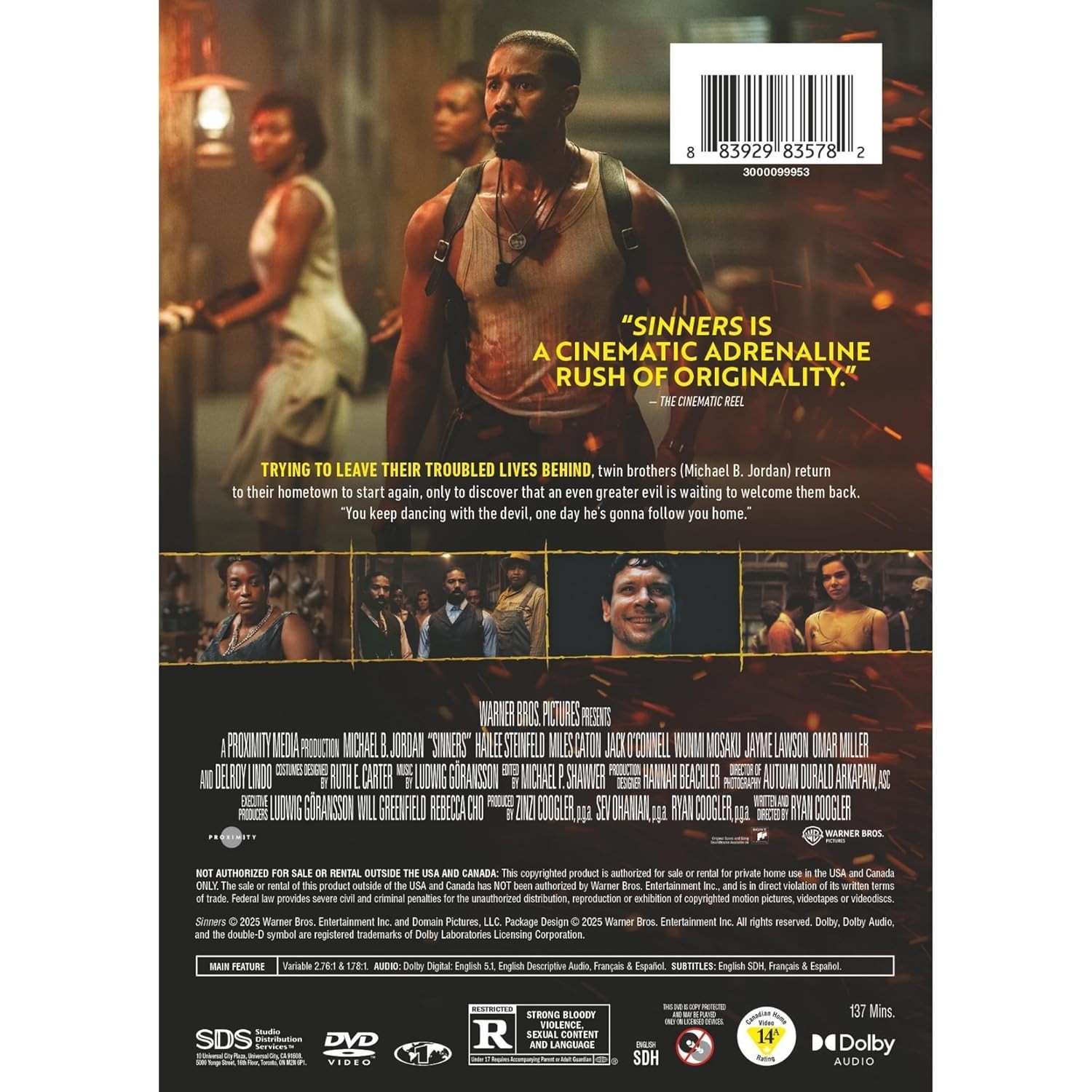 Sinners DVD NEW