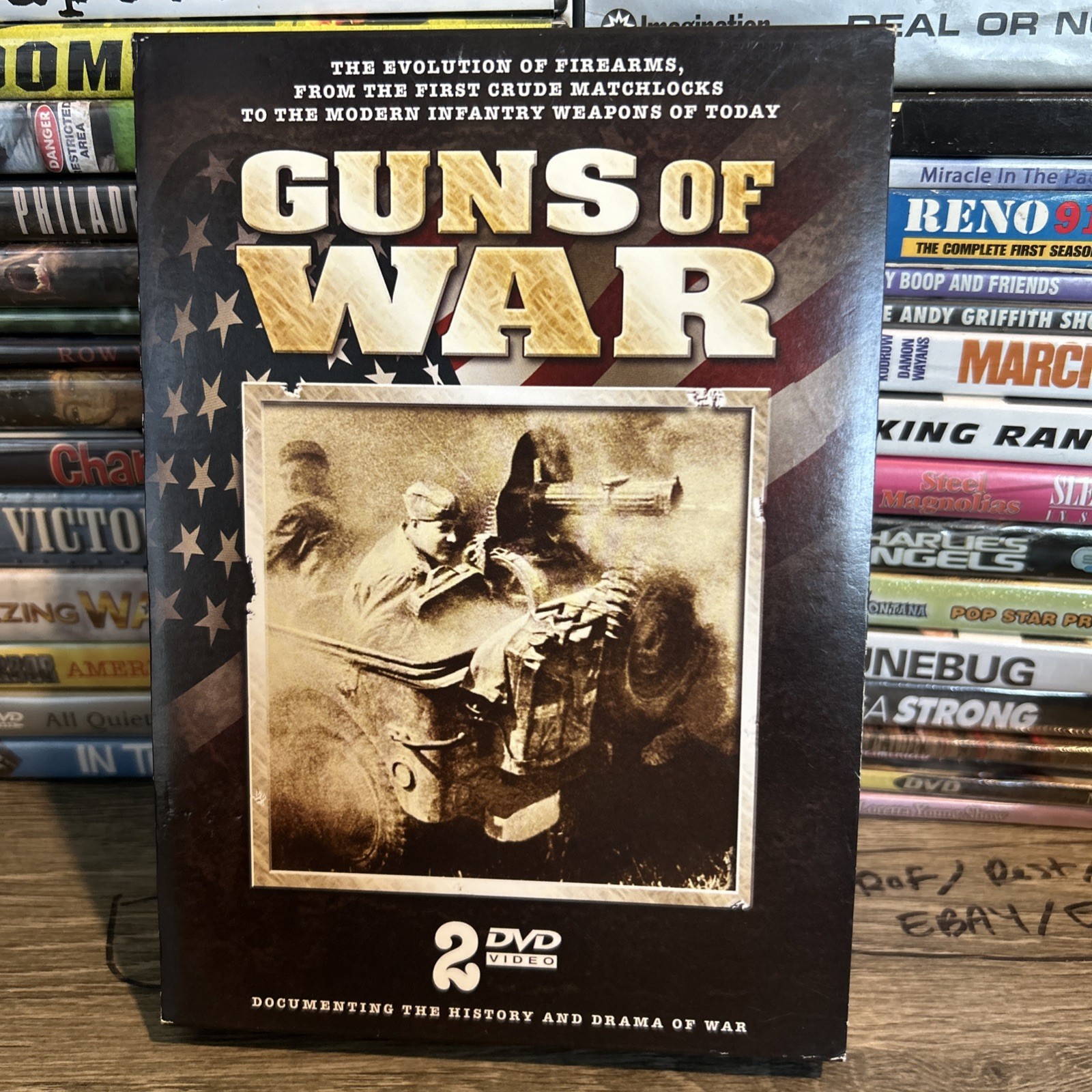 GUNS OF WAR Dvd Set New Kentucky Rifle Mobile Machine Gun Assault Rifle & More-O