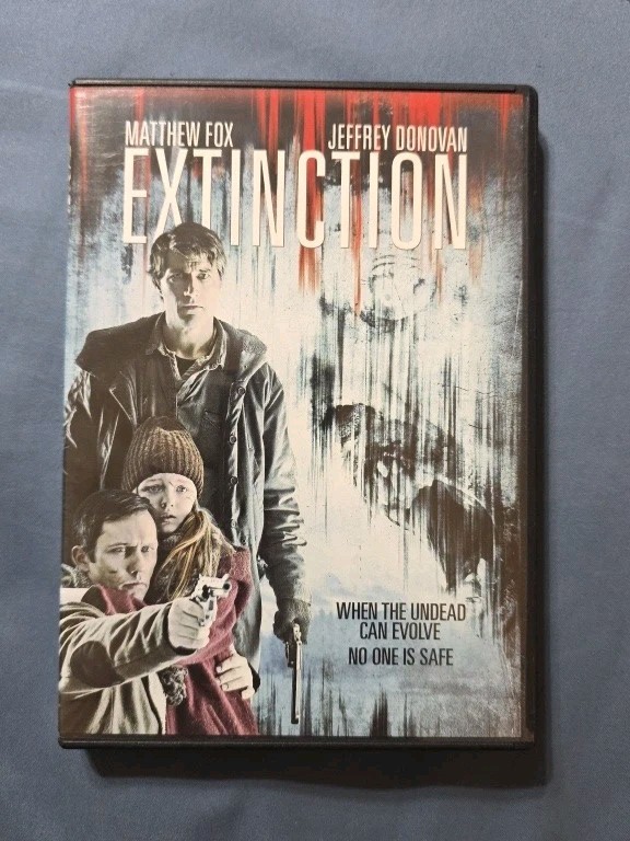 Extinction Matthew Fox Zombies Survival Family 113 Minutes DVD 2015 Special Feat