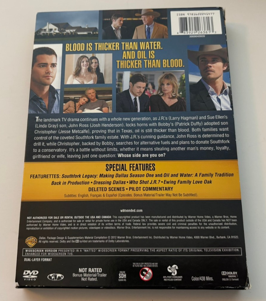Dallas: The Complete First Season 1 (DVD, 3-Disc Set, 2012)
