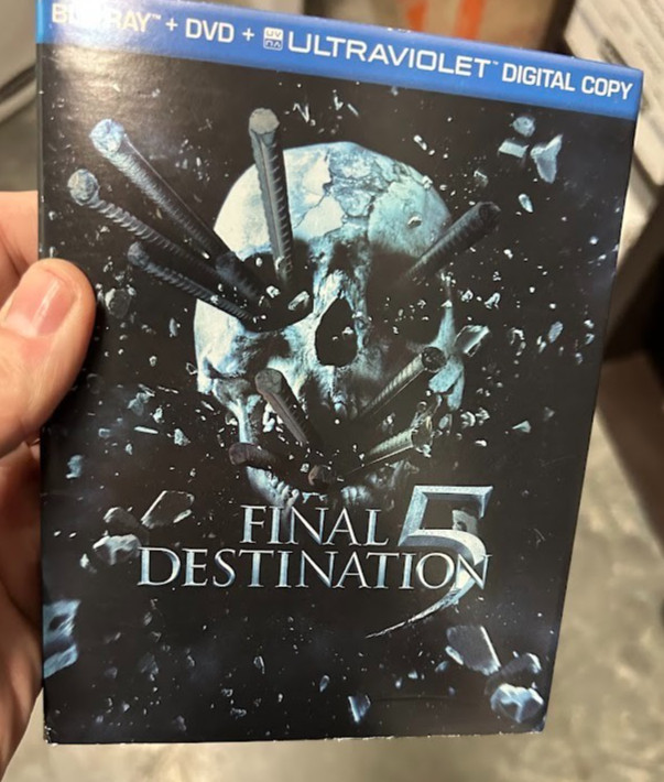 FINAL DESTINATION 1-5 BLU RAY COLLECTION w FD5 CASE/SLV SIGNED = JEFFREY REDDICK