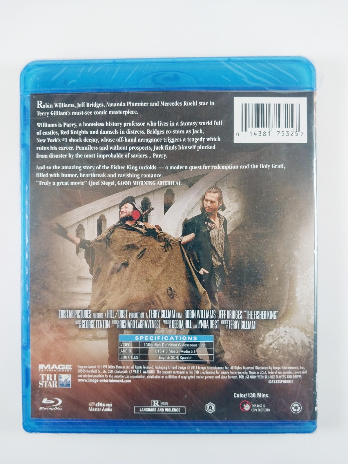 The Fisher King (1991) Widescreen – 1.85:1 (Blu-ray, 2011) Sealed